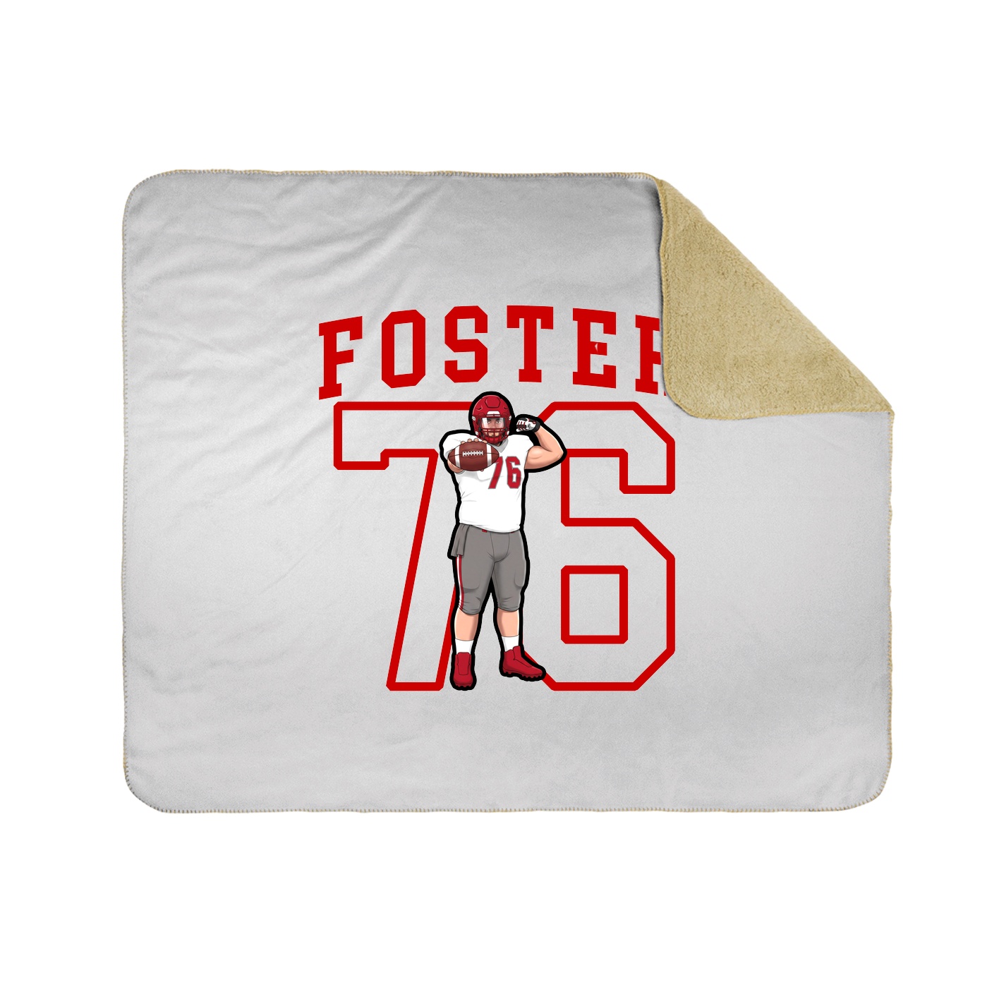 Throw Blanket — Shirsey in White