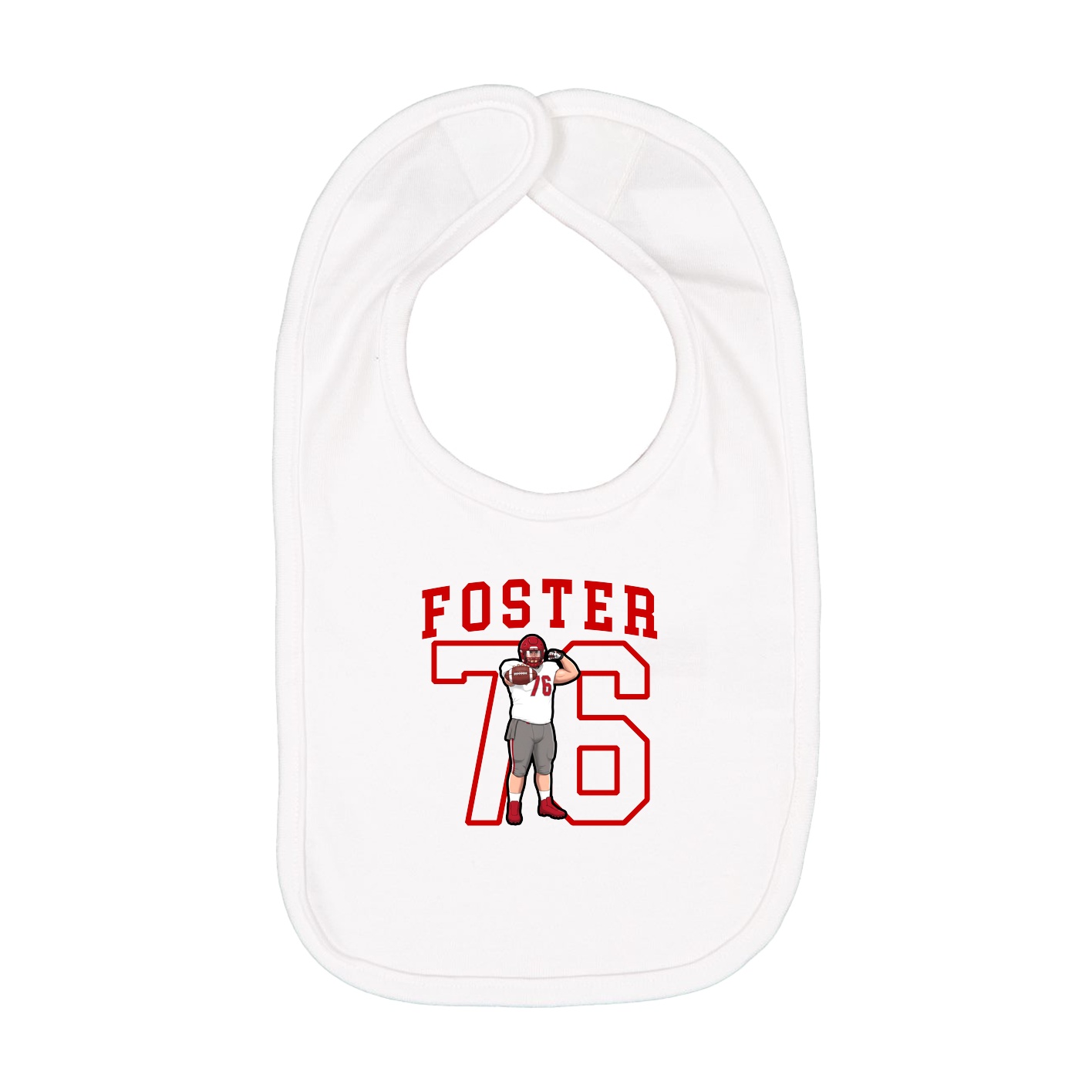 Infant Bib — Shirsey in White