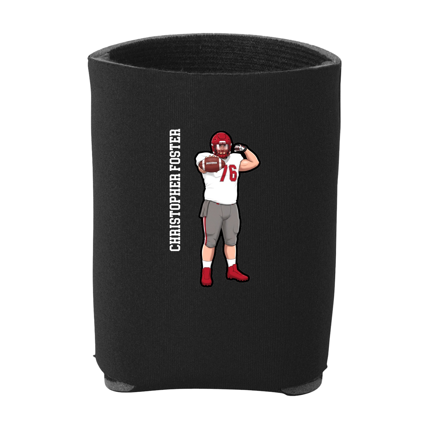 Can Holder — Name Vertical in Black