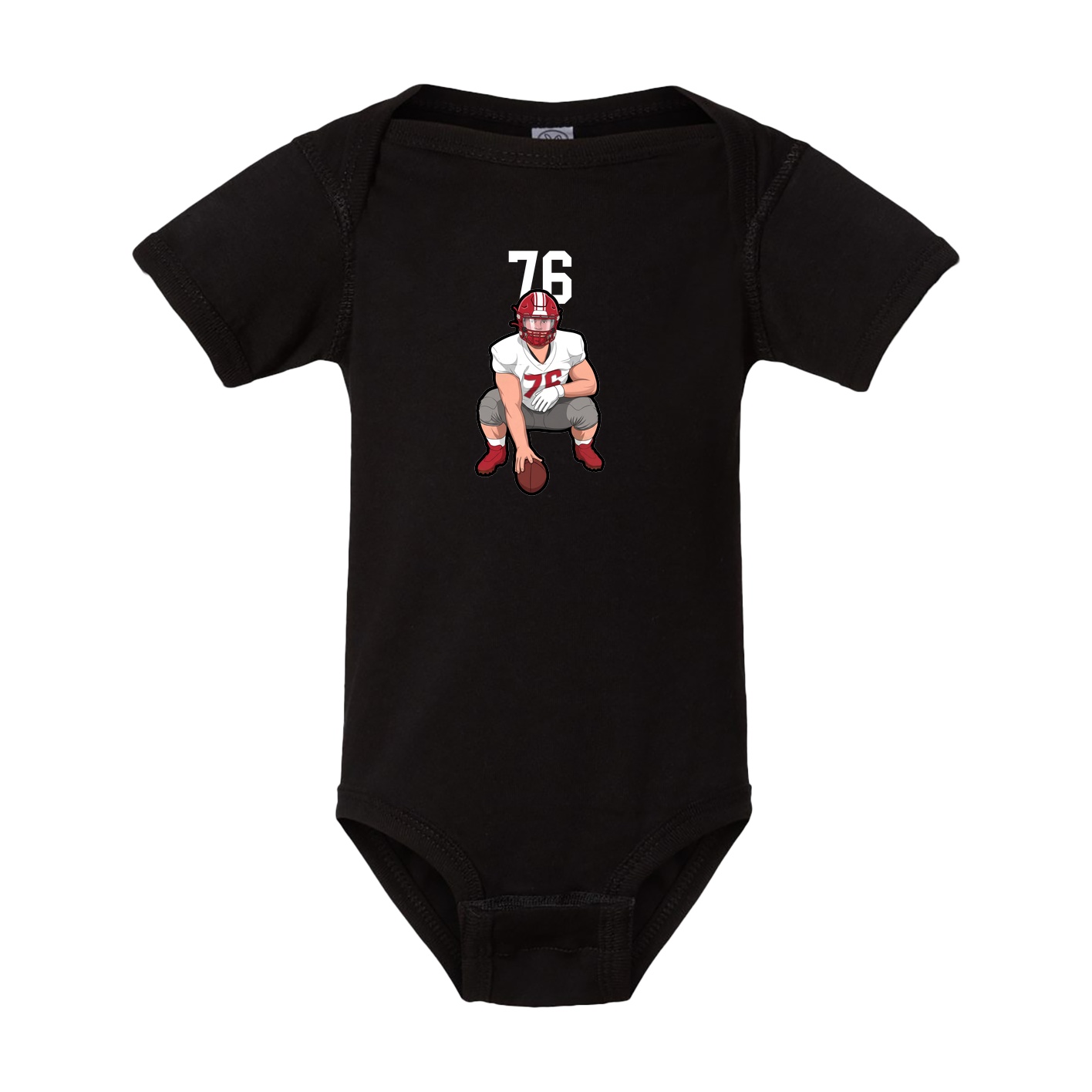Baby Onesie — Number Top in Black