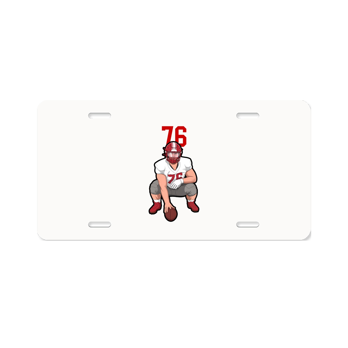 License Plate — Number Top in Classic
