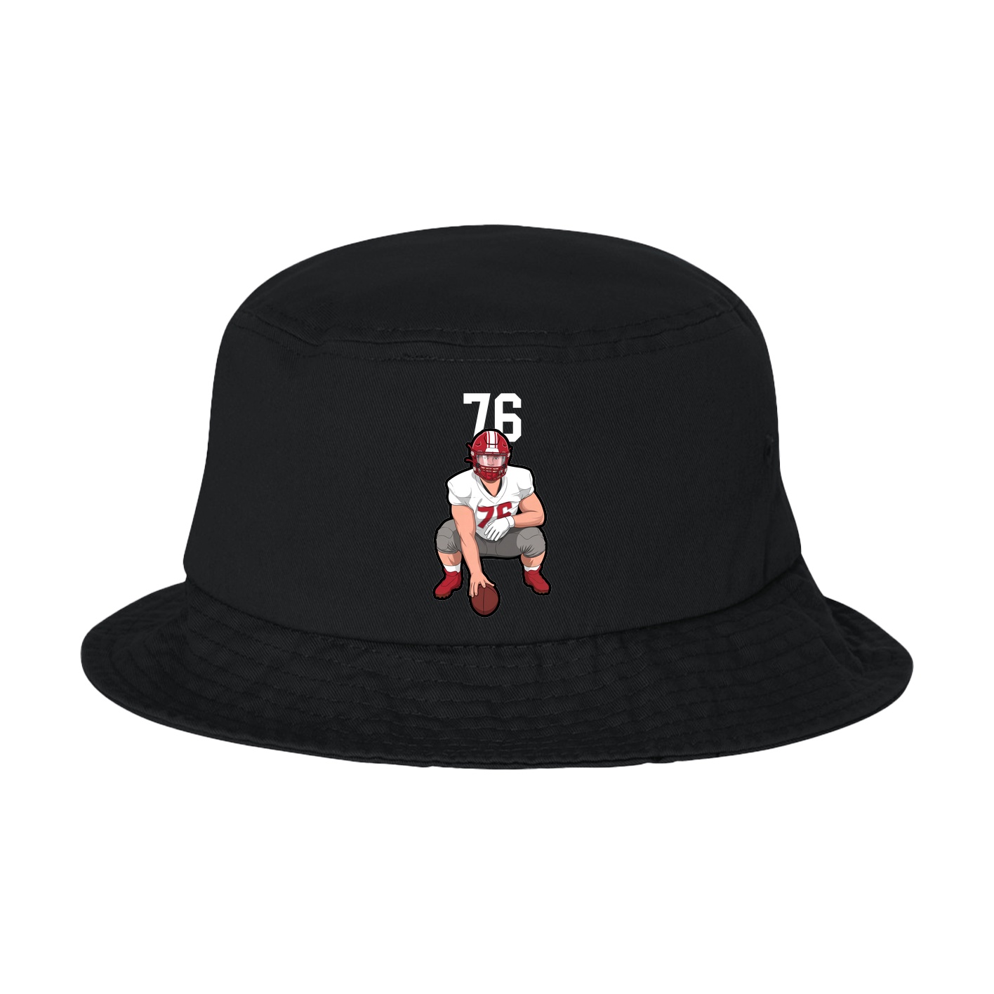 Bucket Cap — Number Top in Black