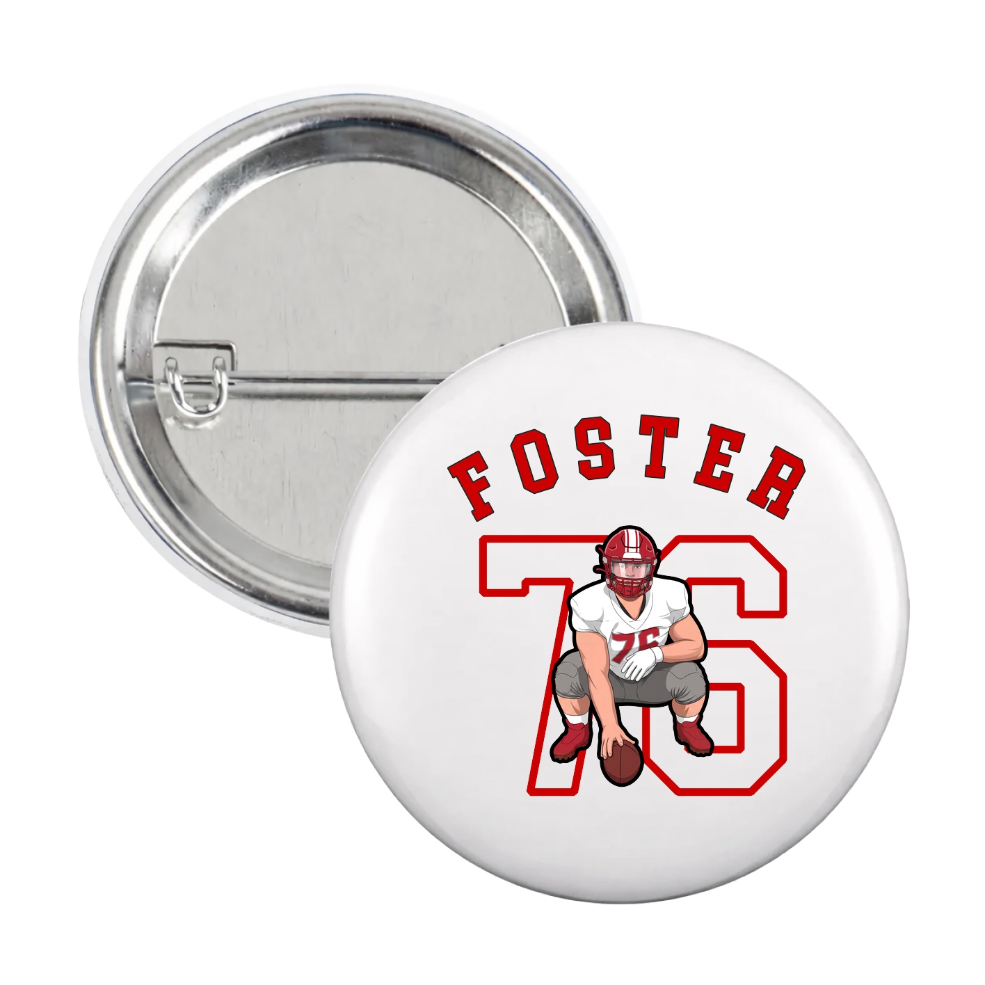 Game Day Button — Shirsey Arch in White