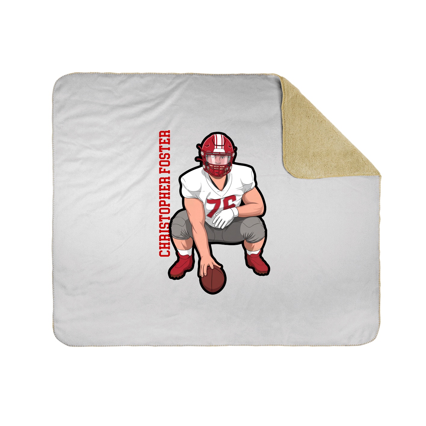 50x60 Sherpa Lined Throw Blanket