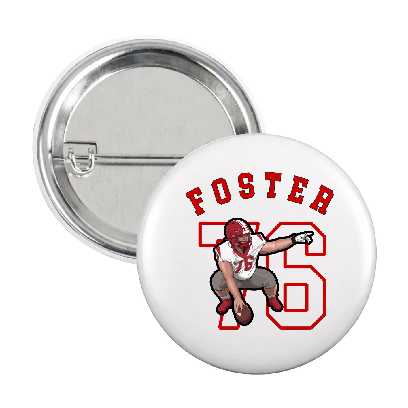 Game Day Button — Shirsey Arch in White