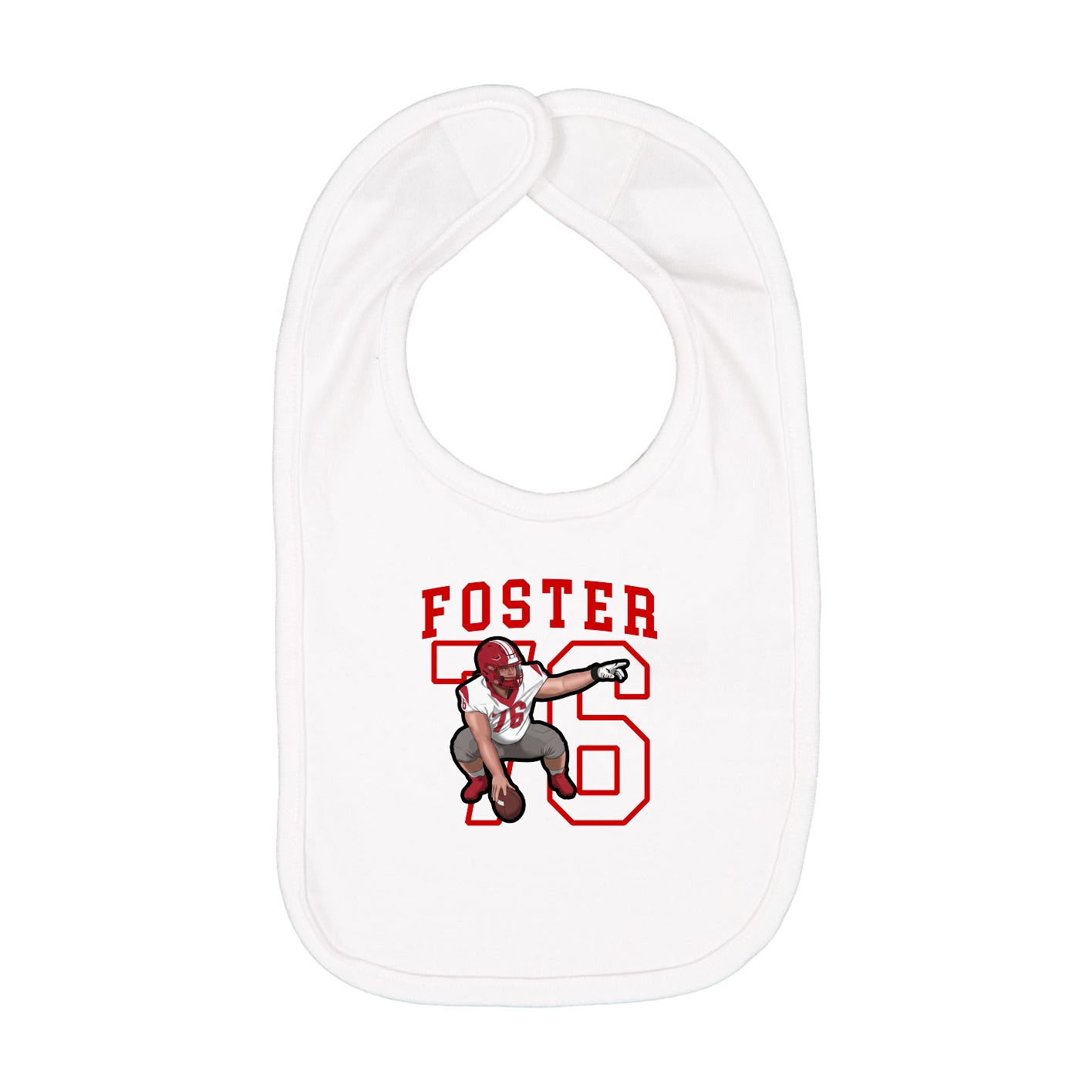 Infant Bib — Shirsey in White
