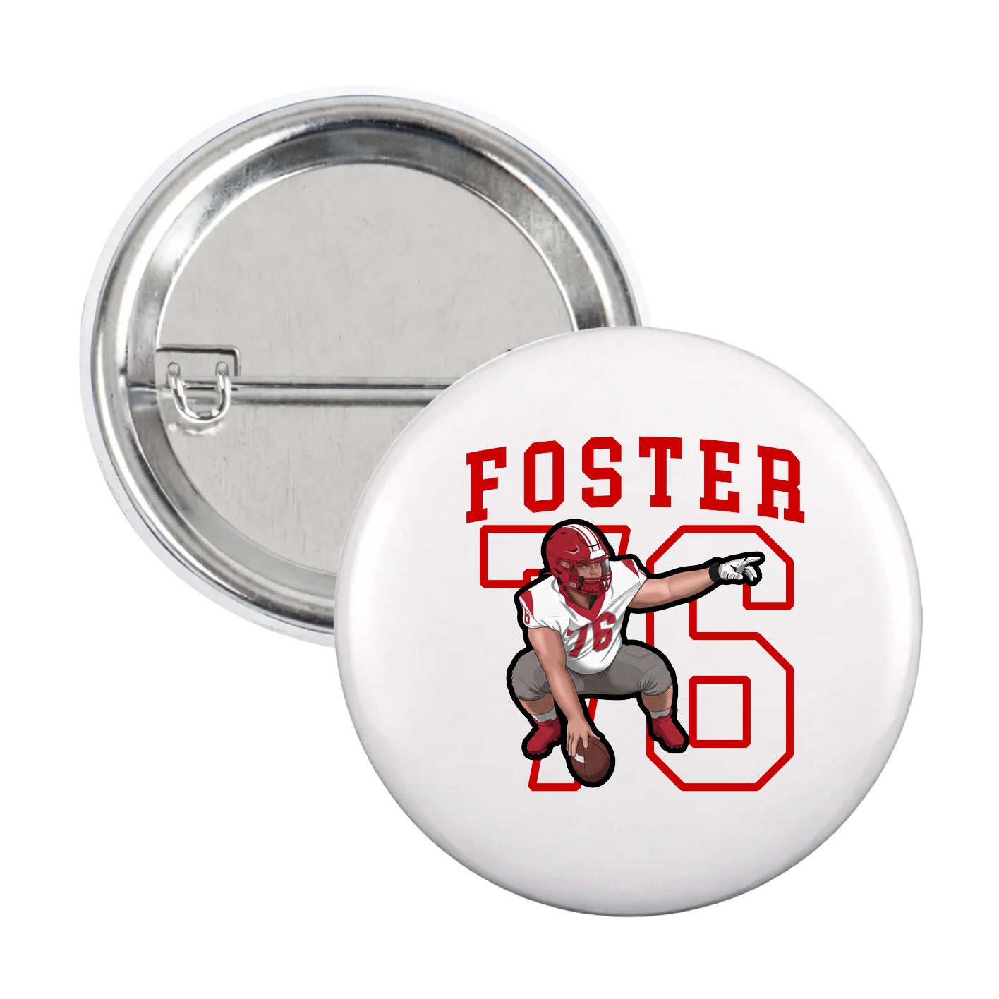 Game Day Button — Shirsey in White