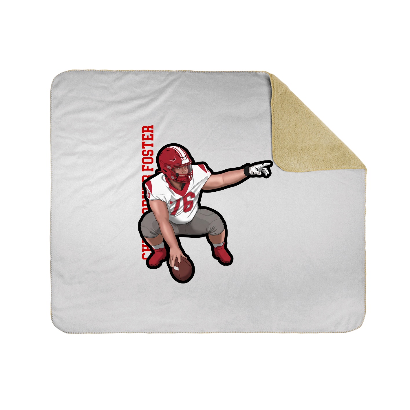 50x60 Sherpa Lined Throw Blanket