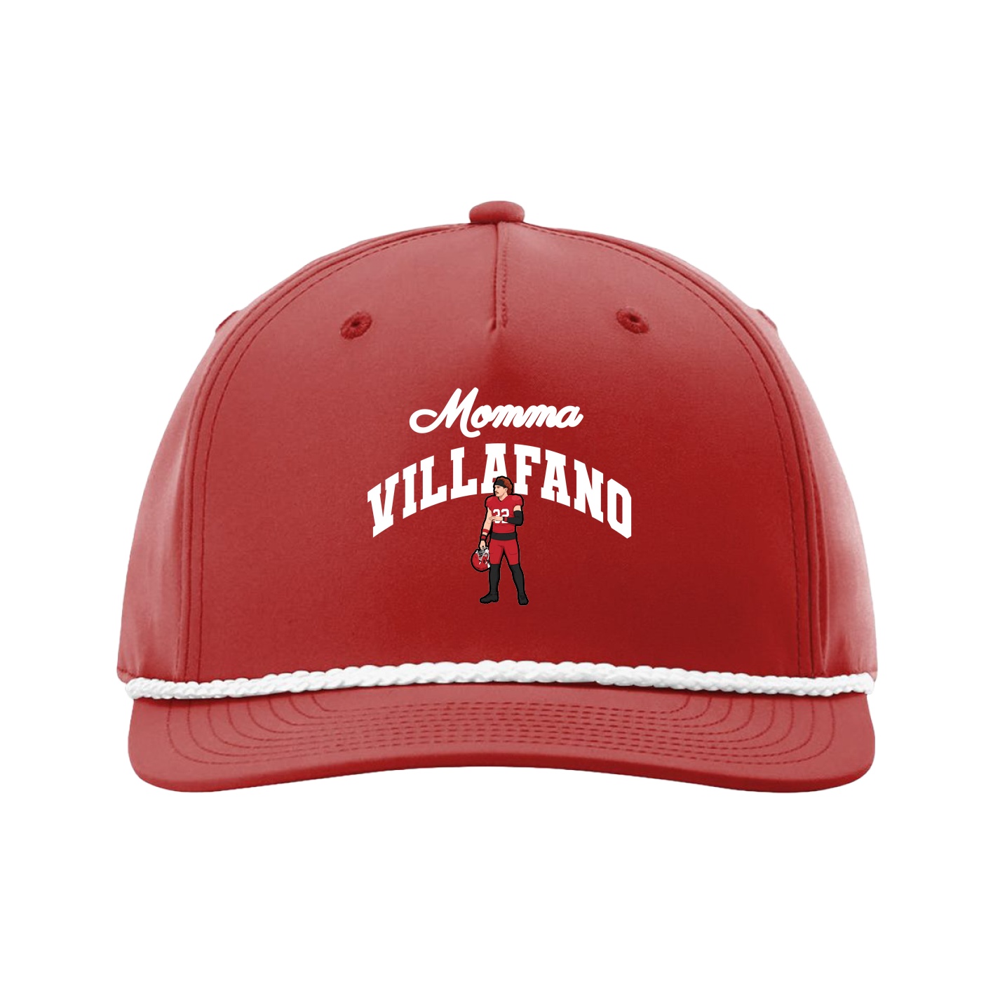 Five-Panel Classic Rope Cap — Mothers Day Arch in Red
