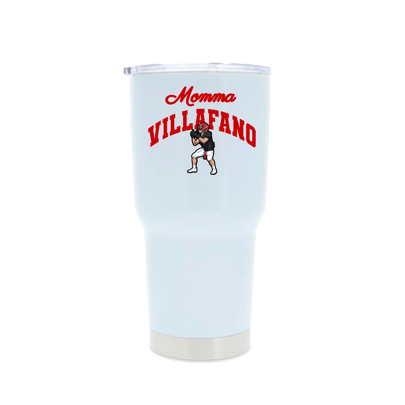 30oz Stainless Steel Tumbler — Mothers Day Arch in White