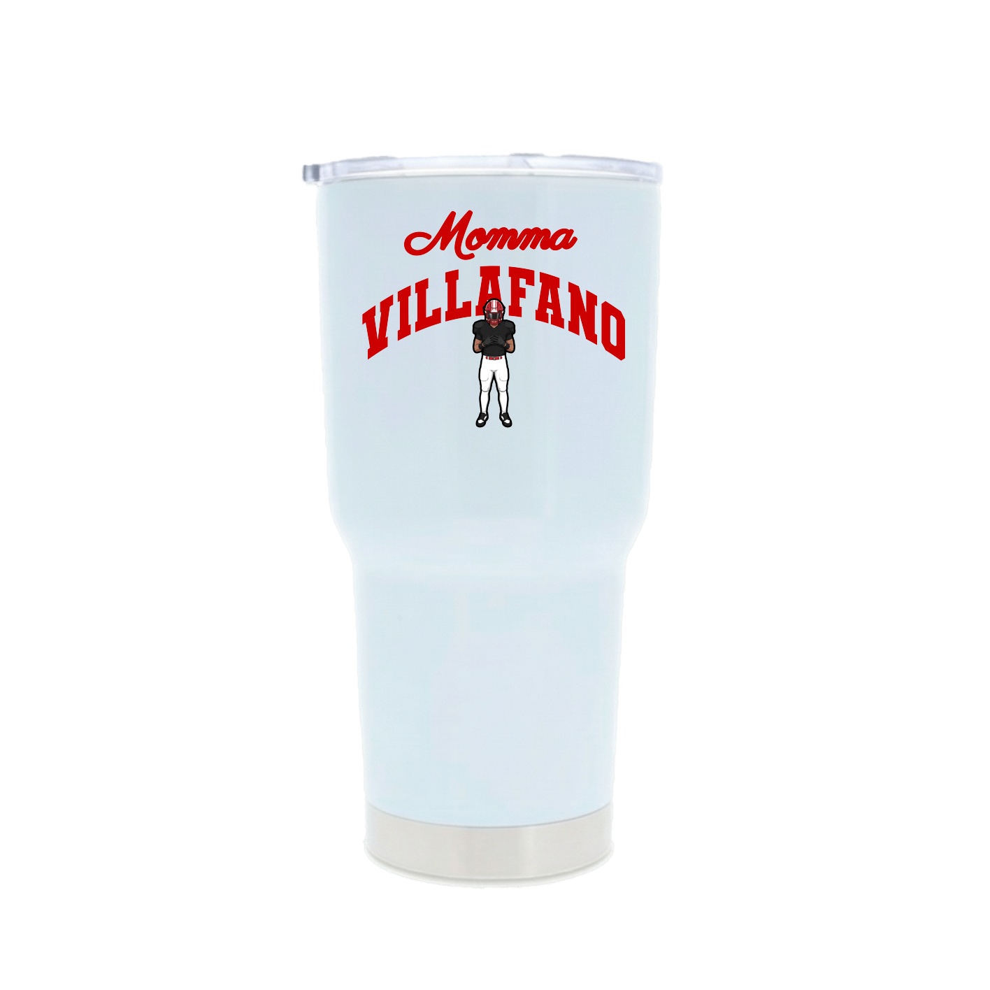30oz Stainless Steel Tumbler — Mothers Day Arch in White