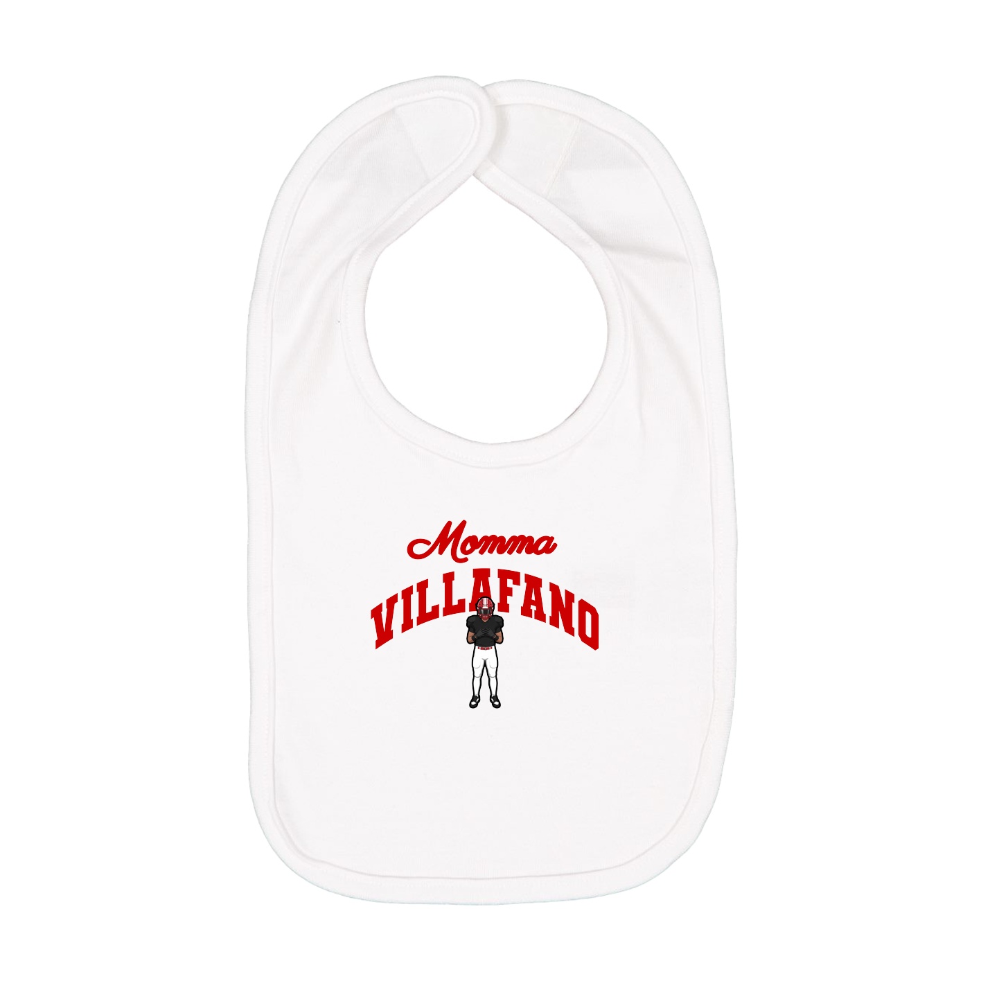 Infant Bib — Mothers Day Arch in White