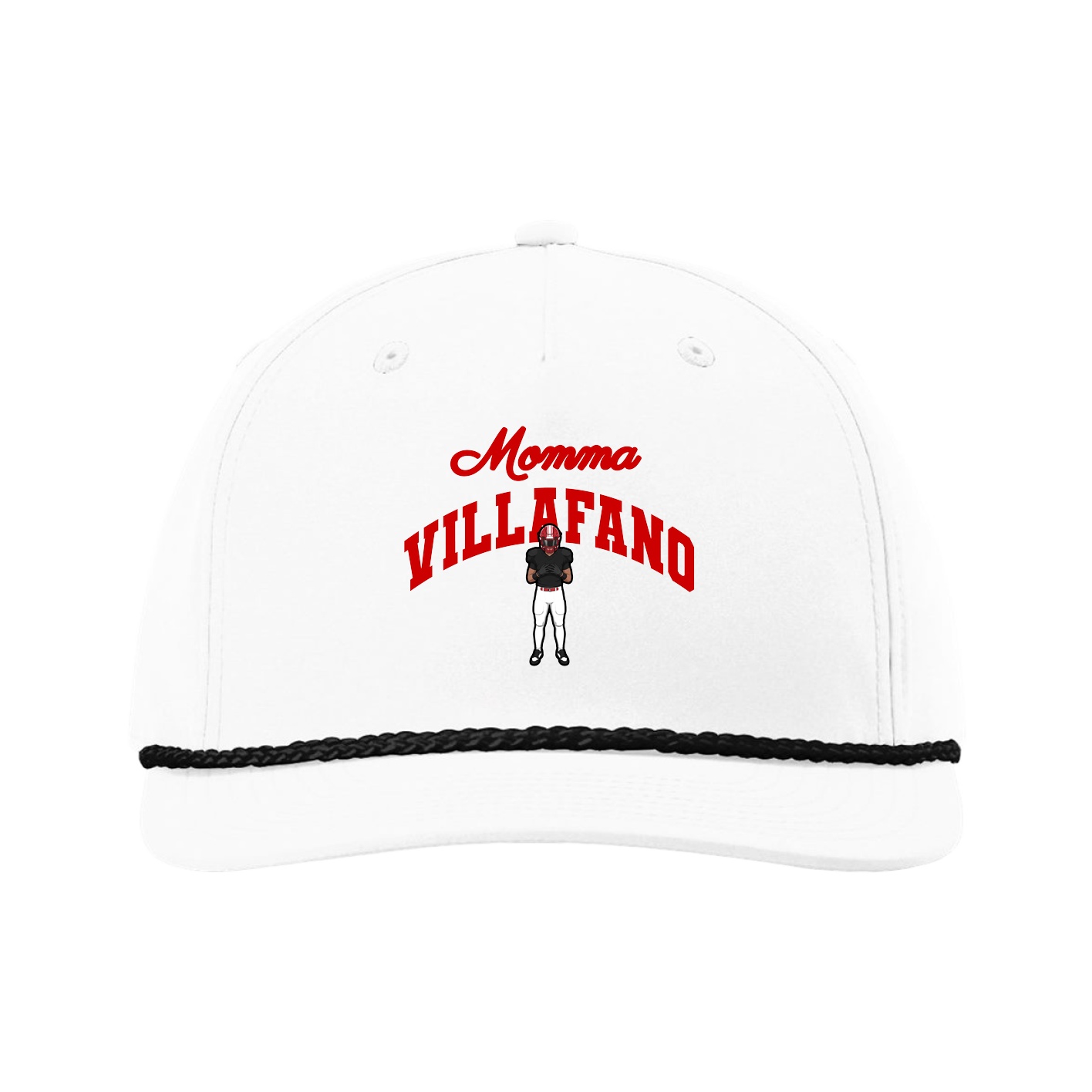 Five-Panel Classic Rope Cap — Mothers Day Arch in White