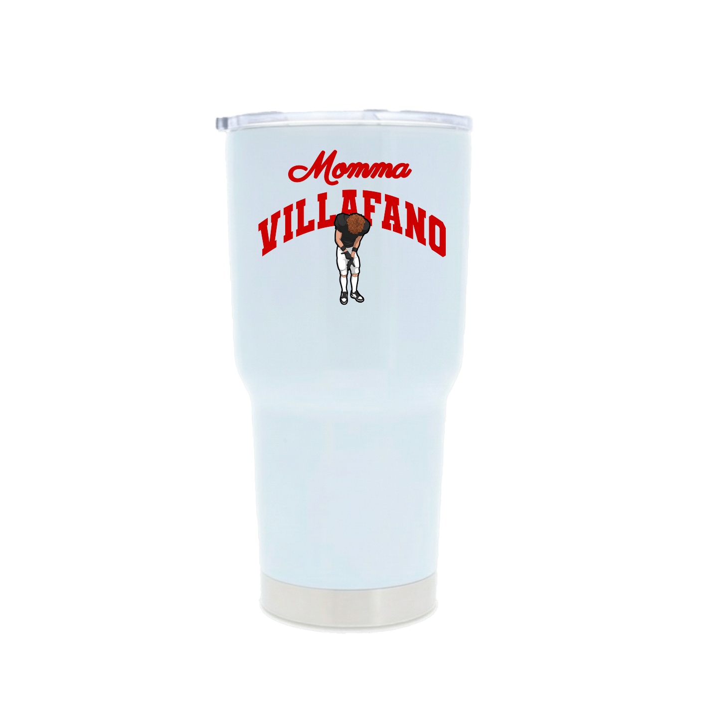 30oz Stainless Steel Tumbler — Mothers Day Arch in White