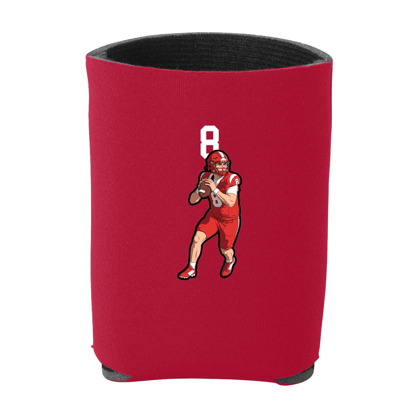 Can Holder — Number Top in Red