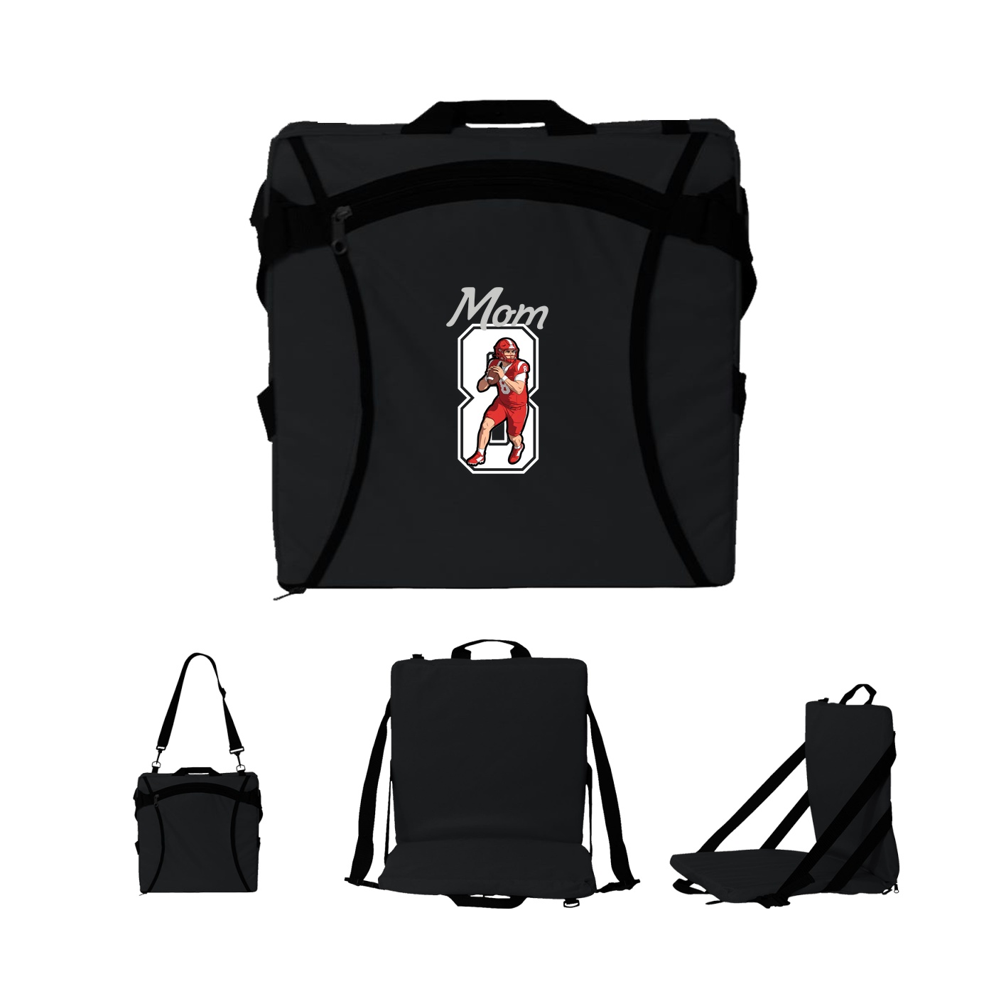 Folding Stadium Seat — Mothers Day Shirsey in Black