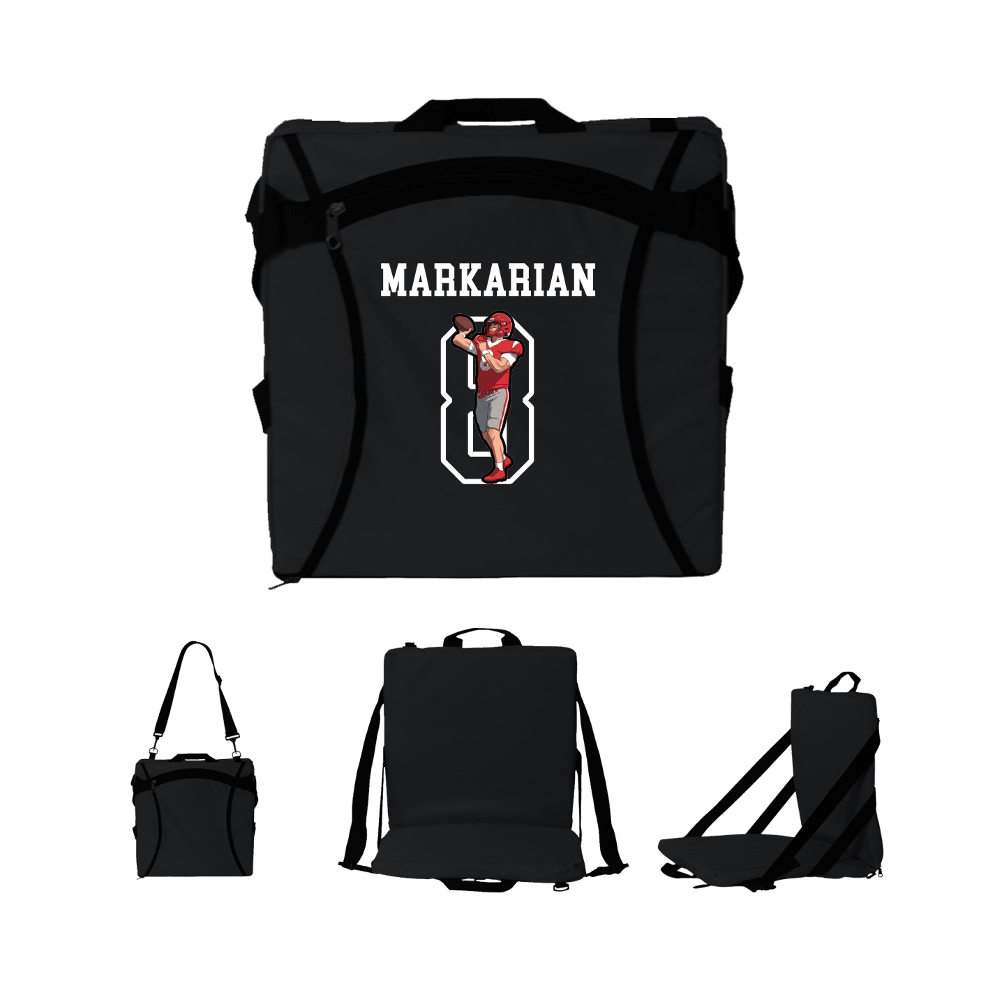 Folding Stadium Seat — Shirsey in Black