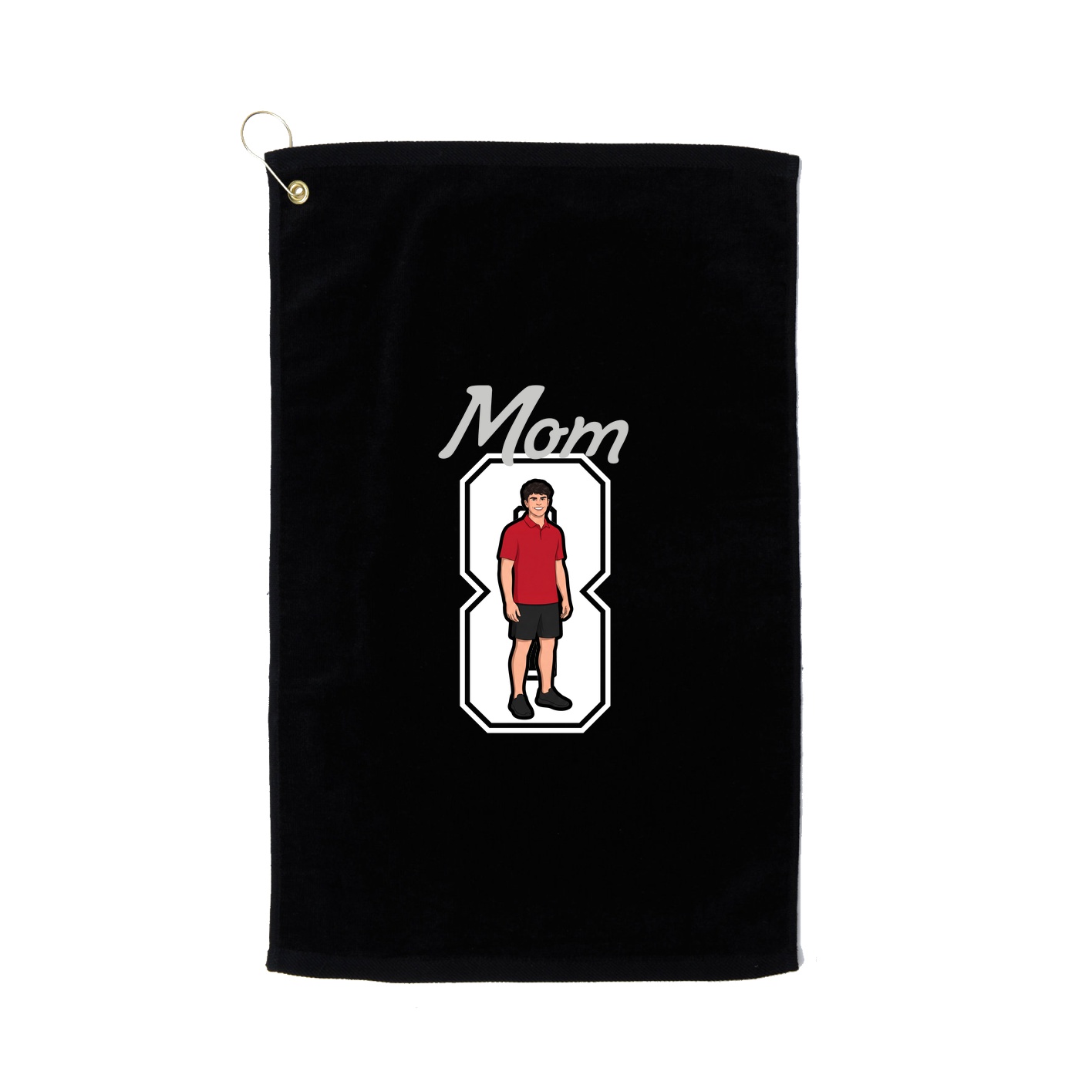 Golf Towel — Mothers Day Shirsey in Black