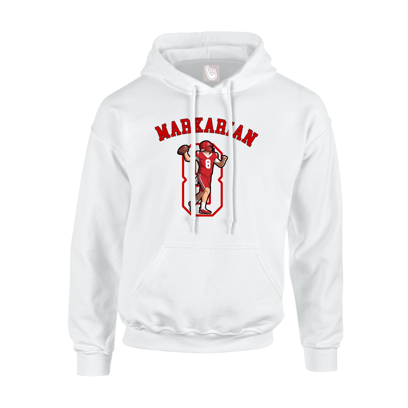 Hoodie — Shirsey Arch in White