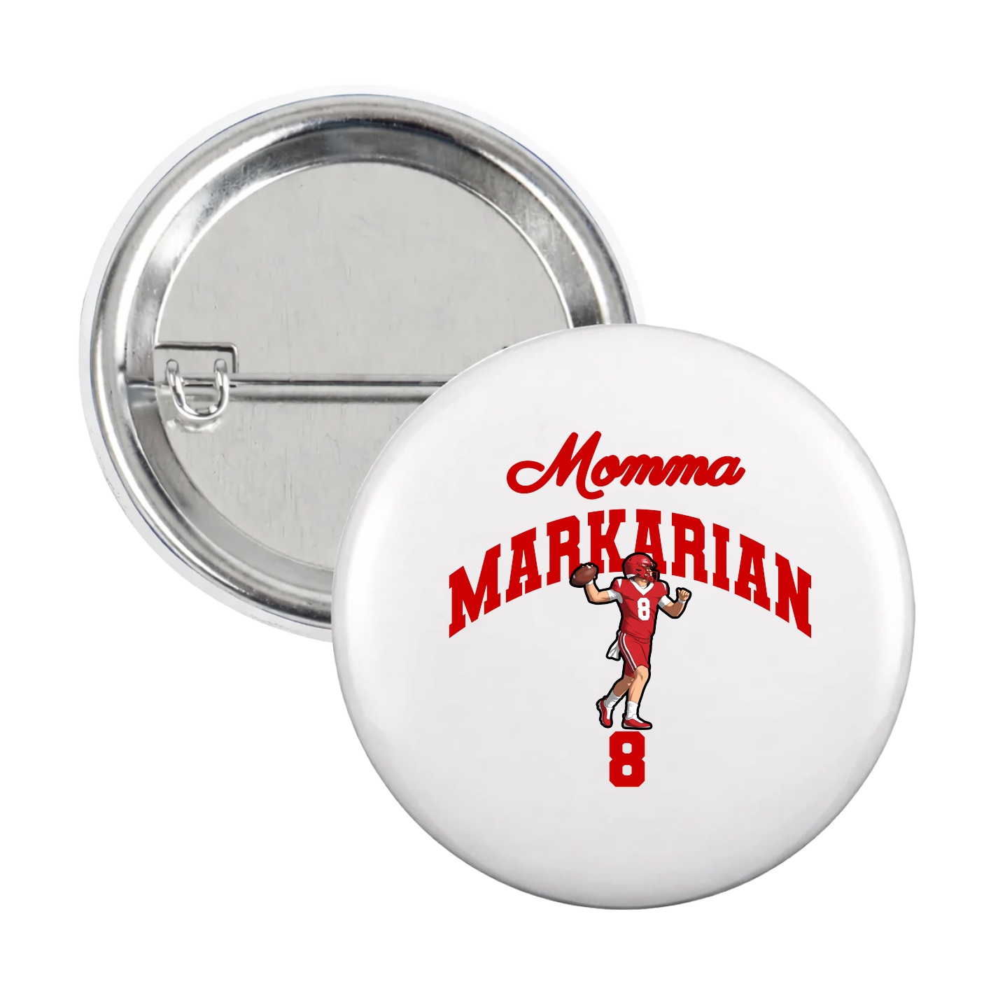 Game Day Button — Mothers Day Arch in White