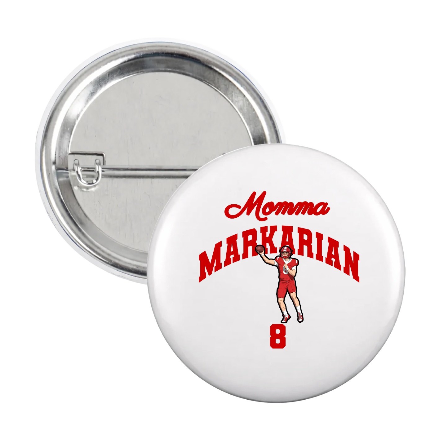 Game Day Button — Mothers Day Arch in White