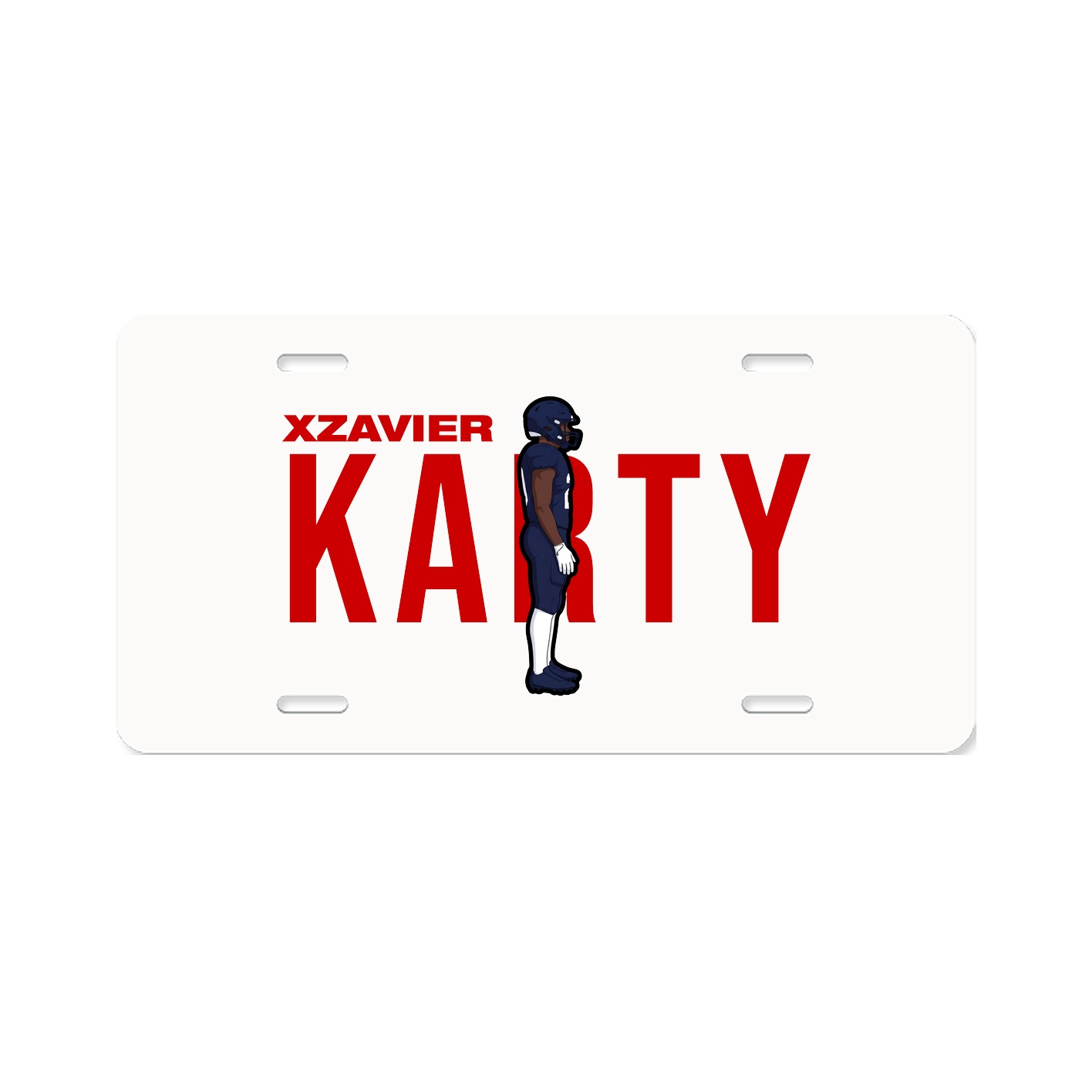 License Plate — Player Name in Classic
