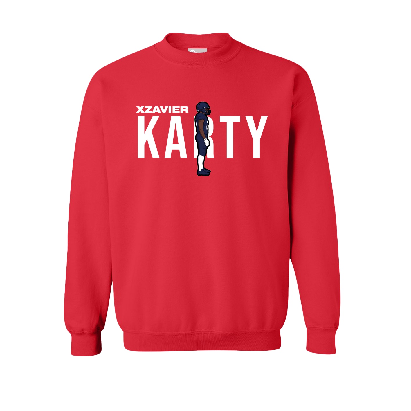 Fleece Crew — Player Name in Red