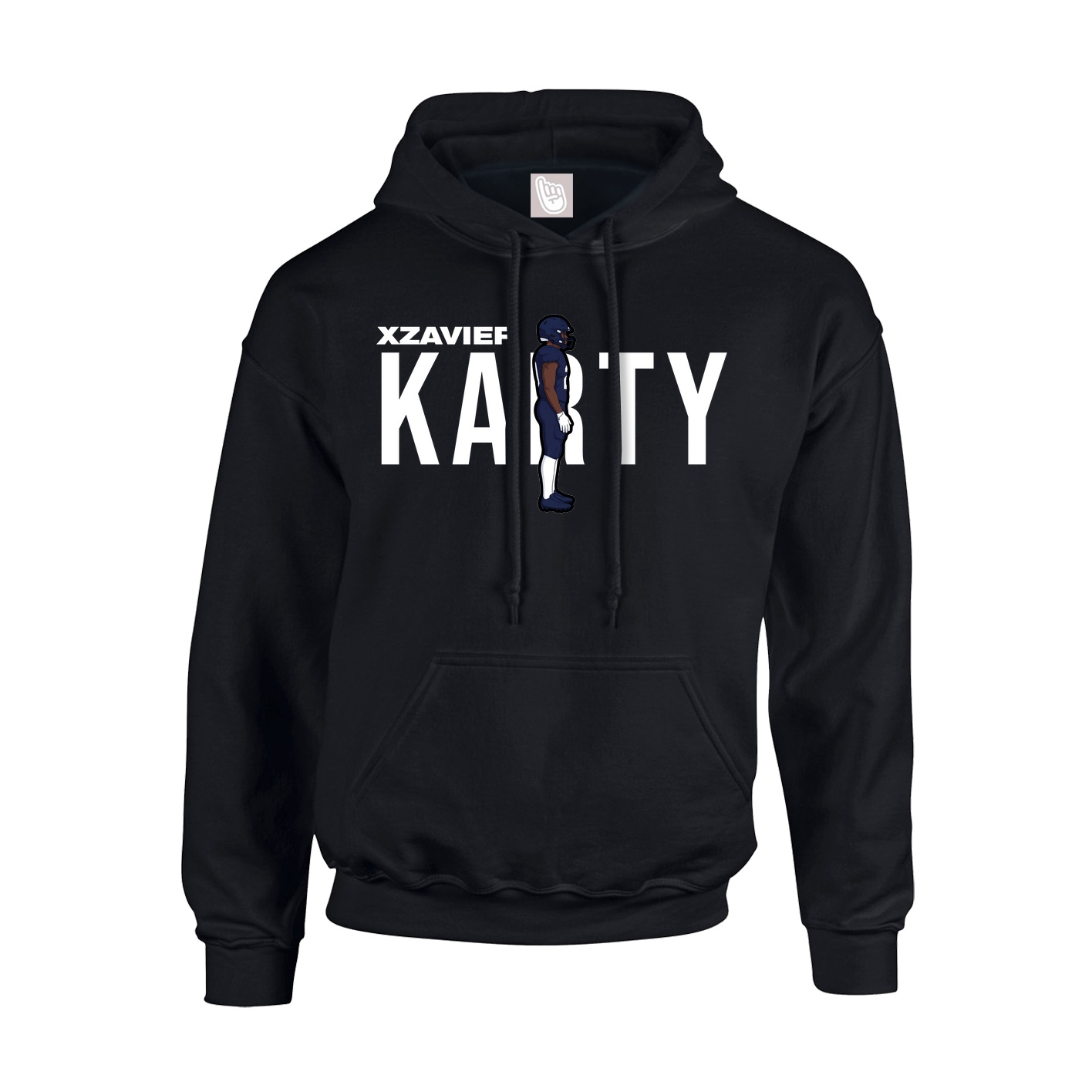Youth Hoodie — Player Name in Black