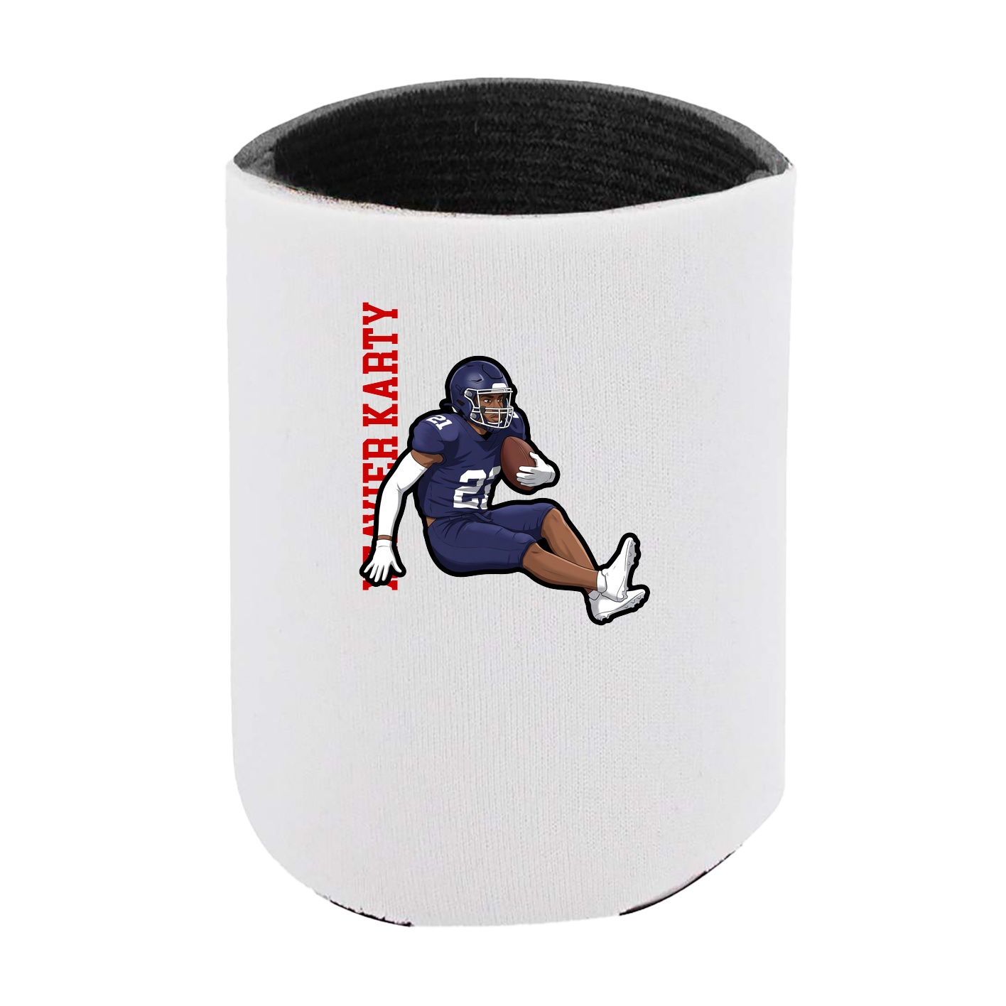 Can Holder — Name Vertical in White