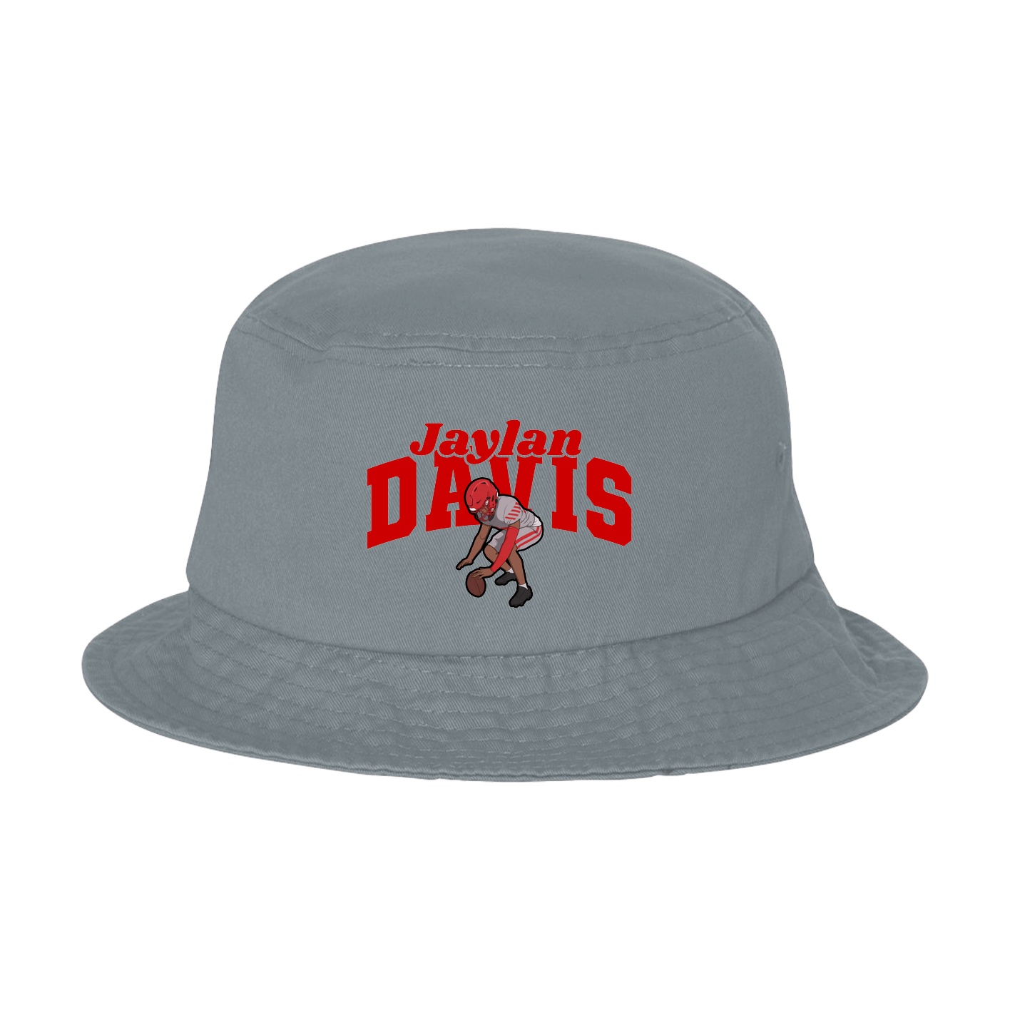 Bucket Cap — Signature Arch in Grey