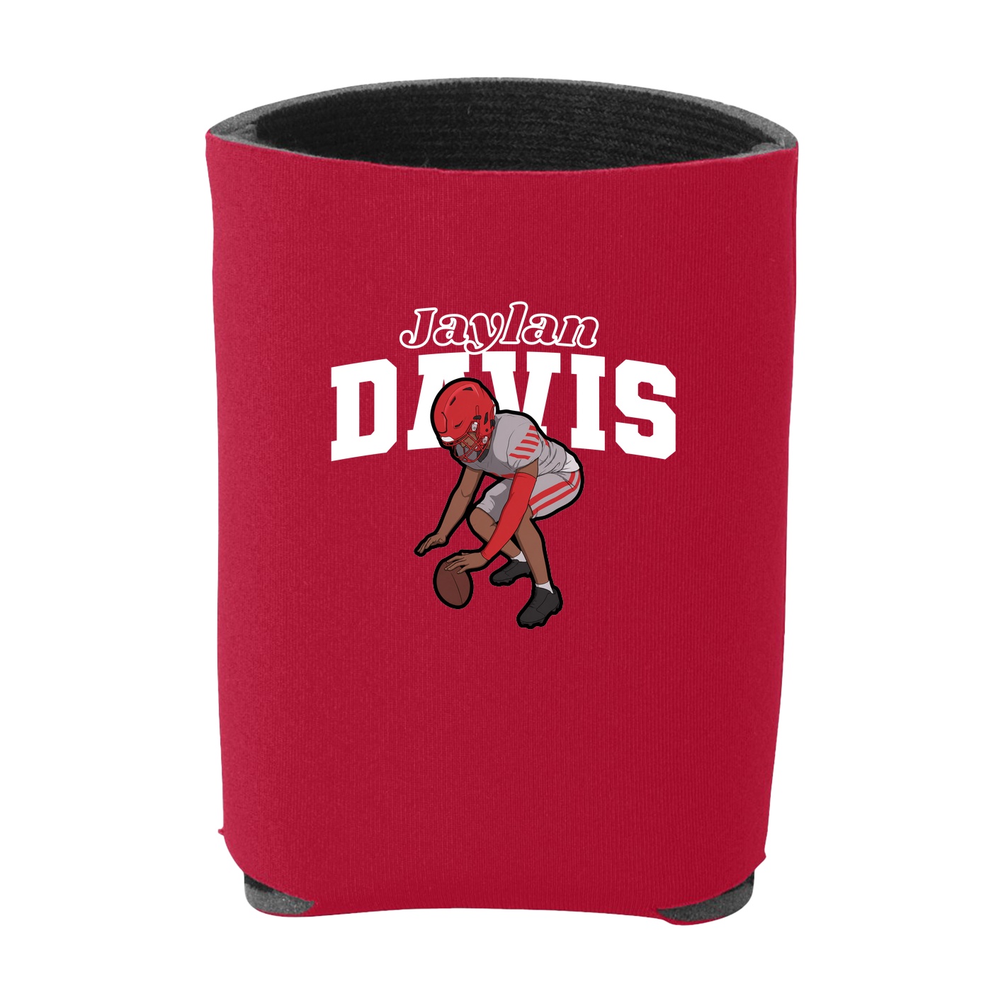 Can Holder — Name Arch in Red