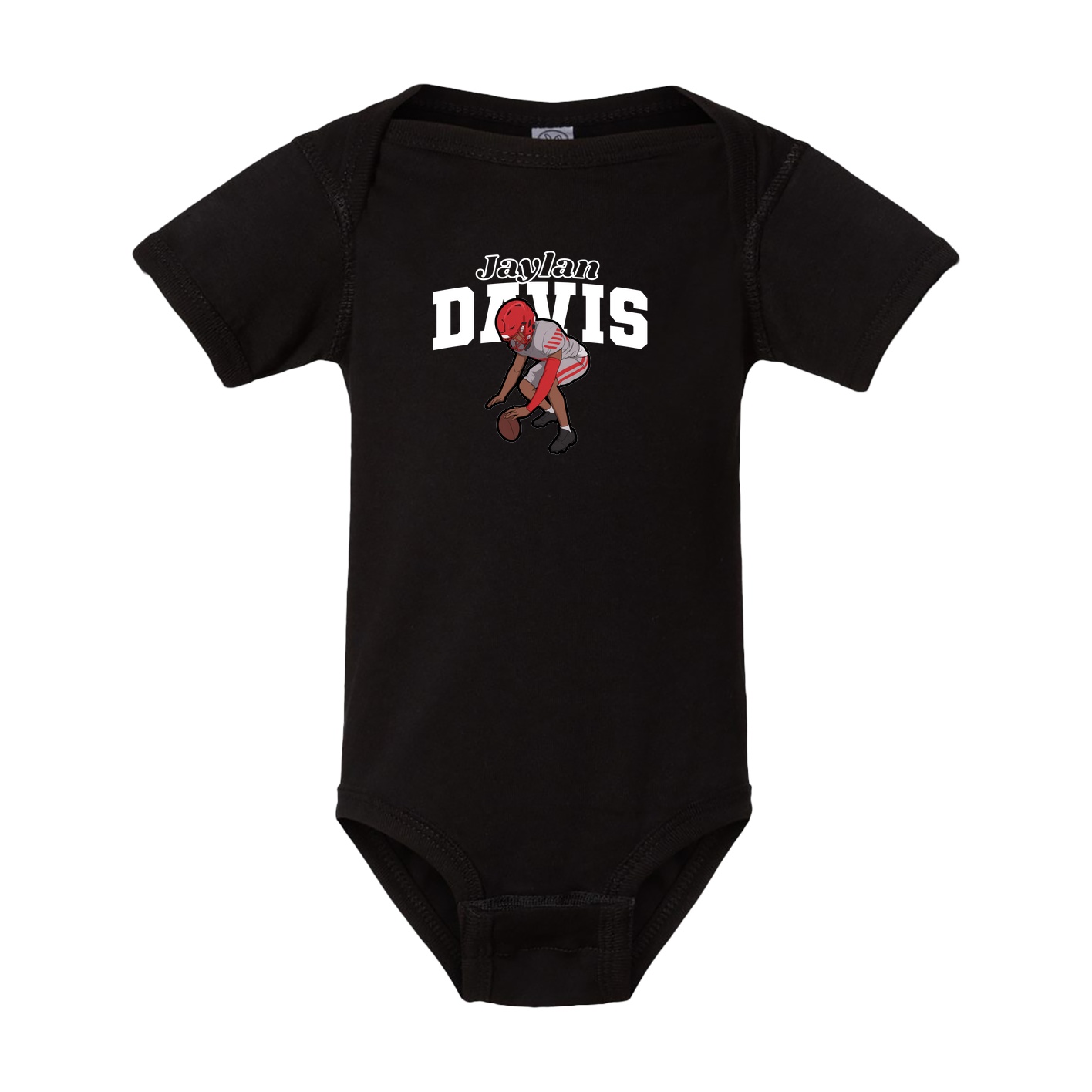 Baby Onesie — Name Arch in Black