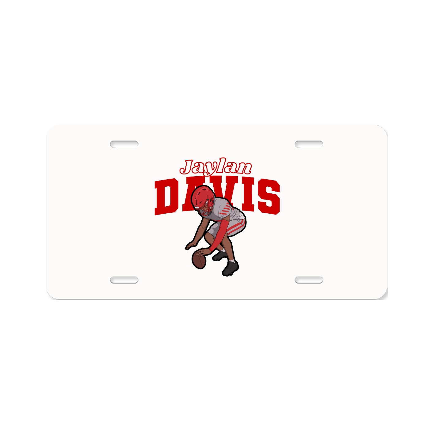 License Plate — Name Arch in Classic