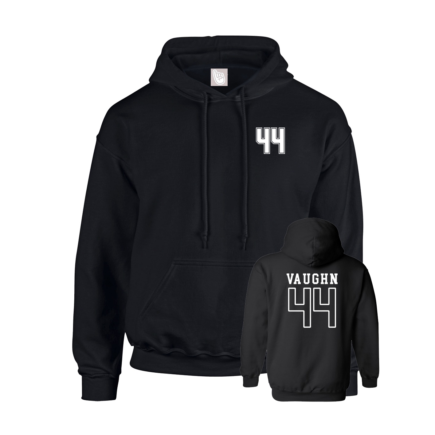 Hoodie — Chest Back in Black
