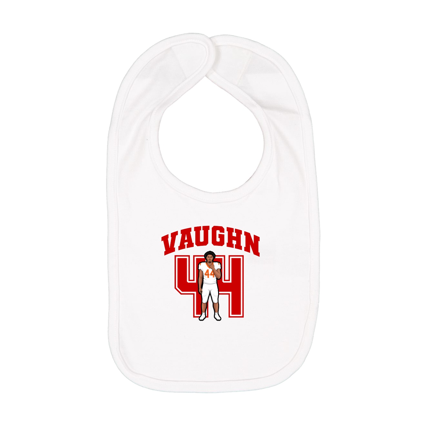 Infant Bib — Number in White