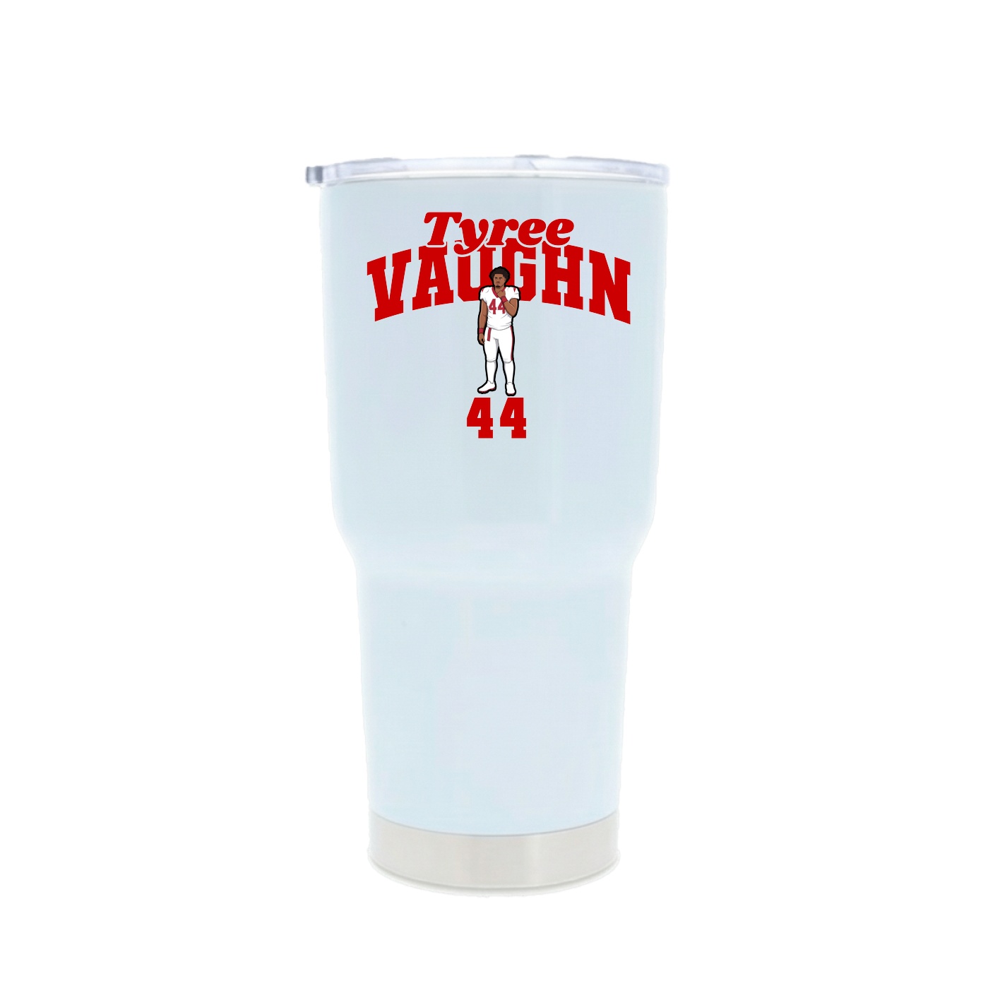 30oz Stainless Steel Tumbler — Signature Arch in White