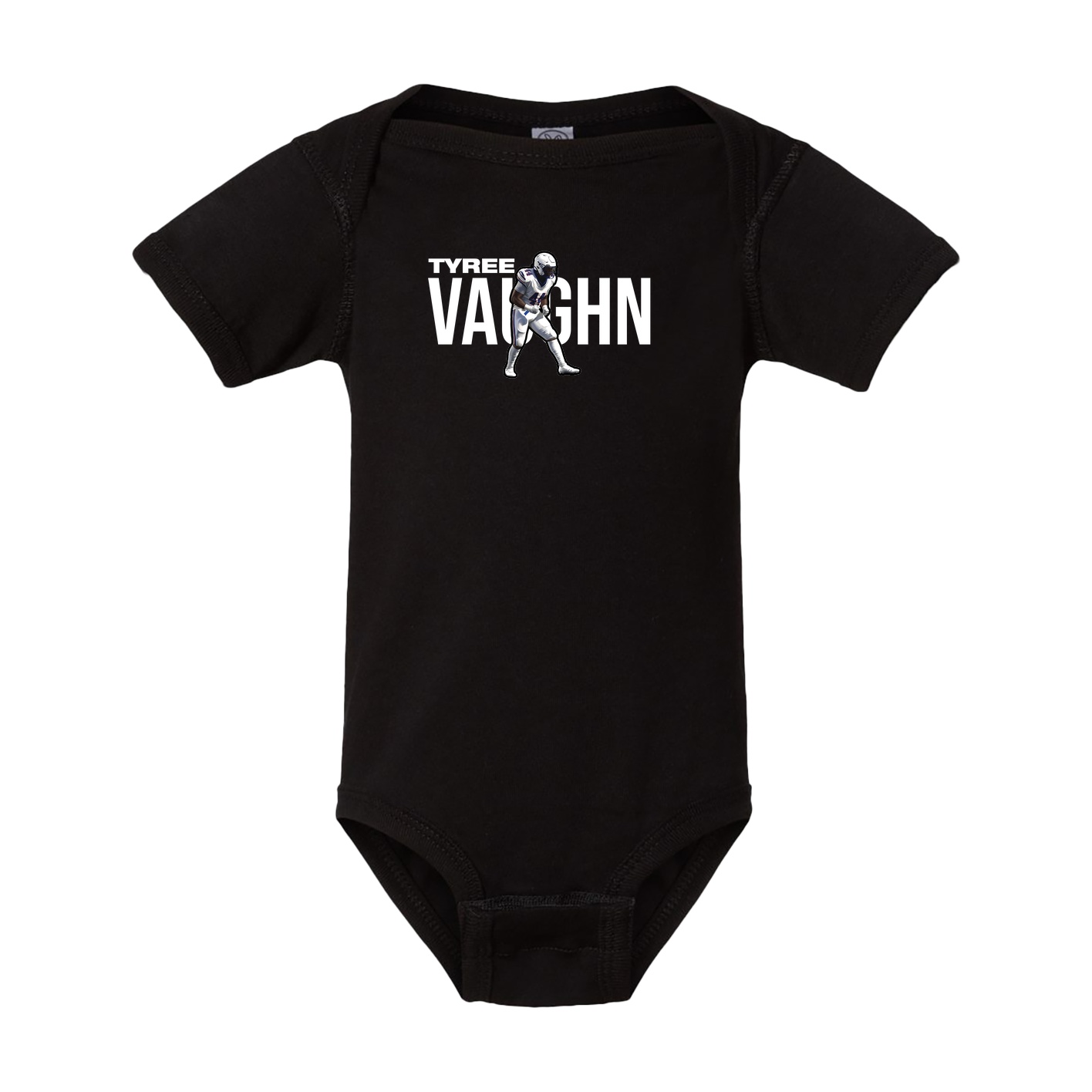 Baby Onesie — Player Name in Black