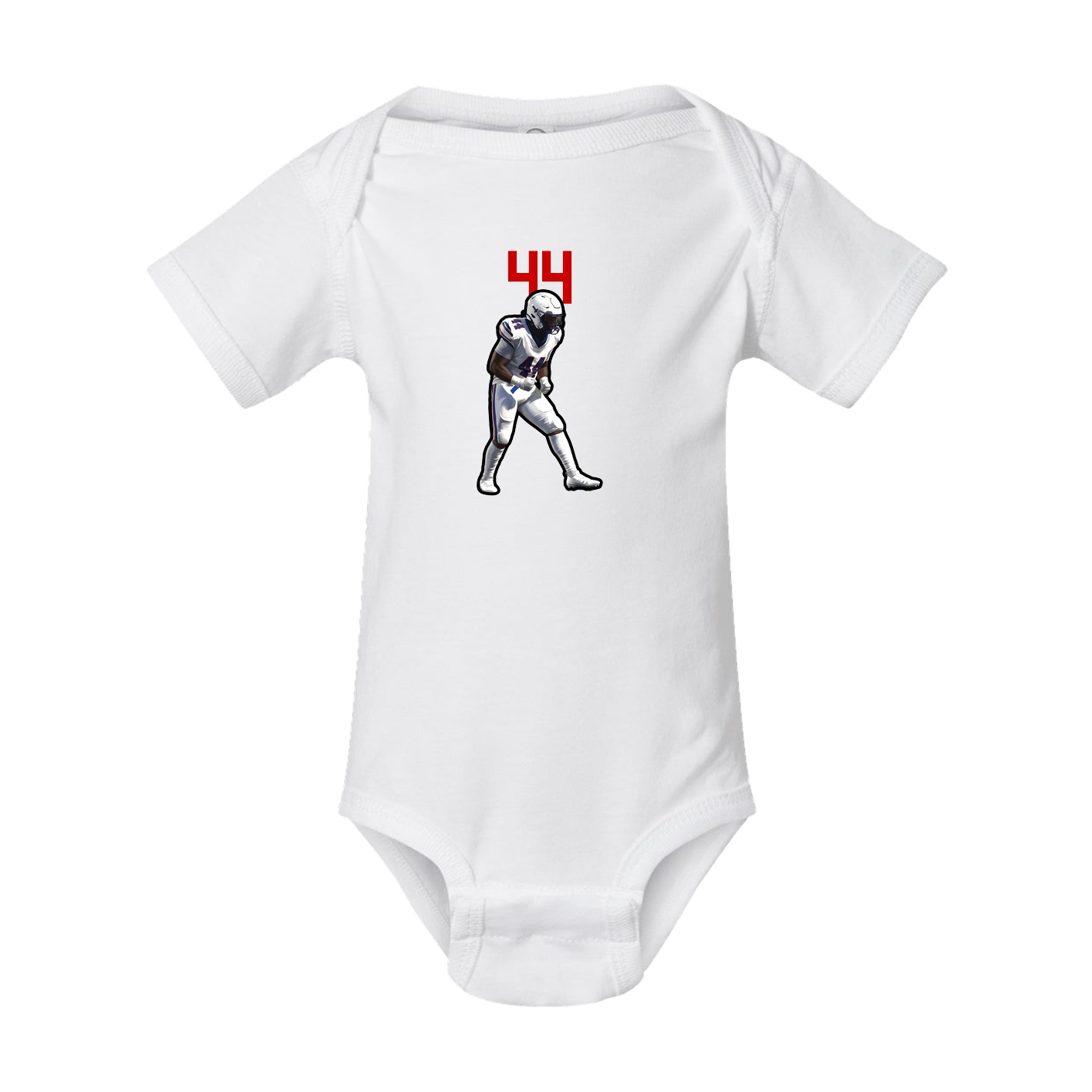 Baby Onesie — Number Top in White