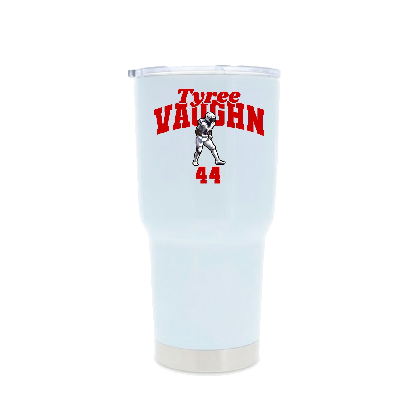 30oz Stainless Steel Tumbler — Signature Arch in White