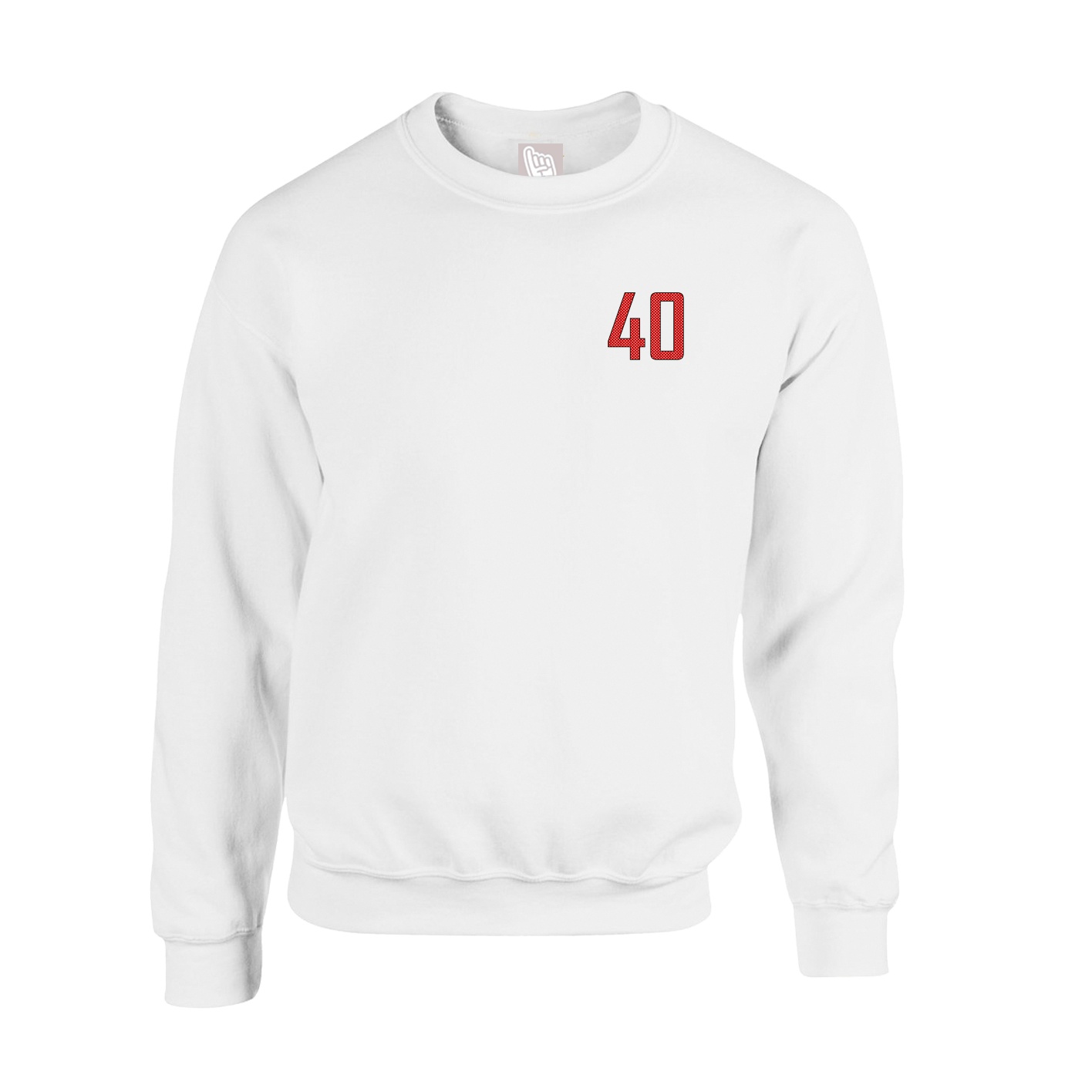 Fleece Crew — Front Shirsy in White