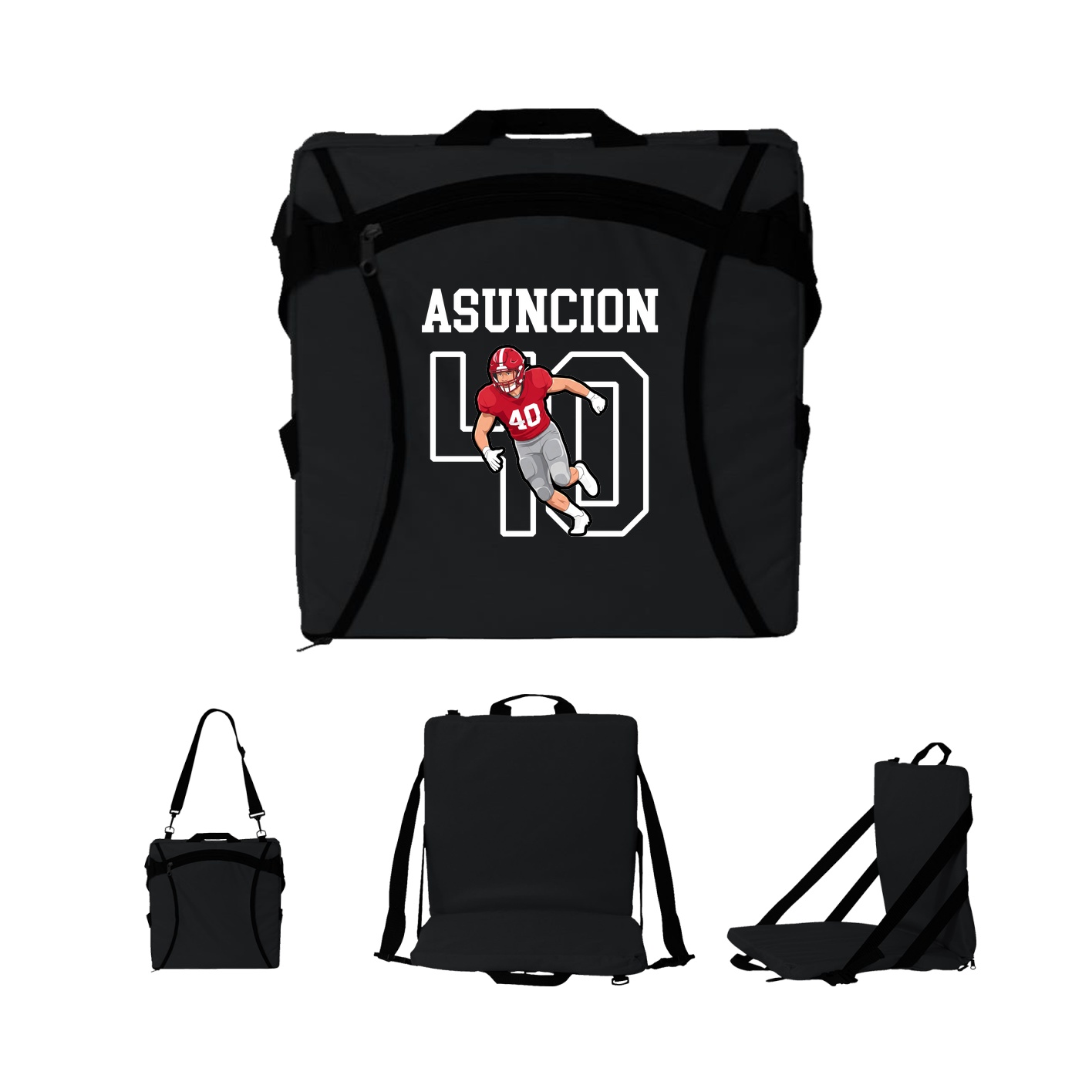Folding Stadium Seat — Shirsey in Black