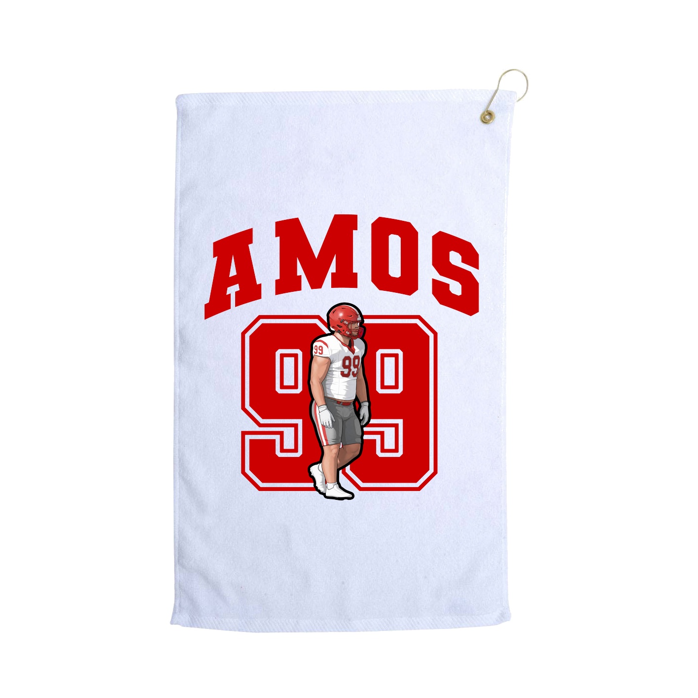 Golf Towel — Number in White
