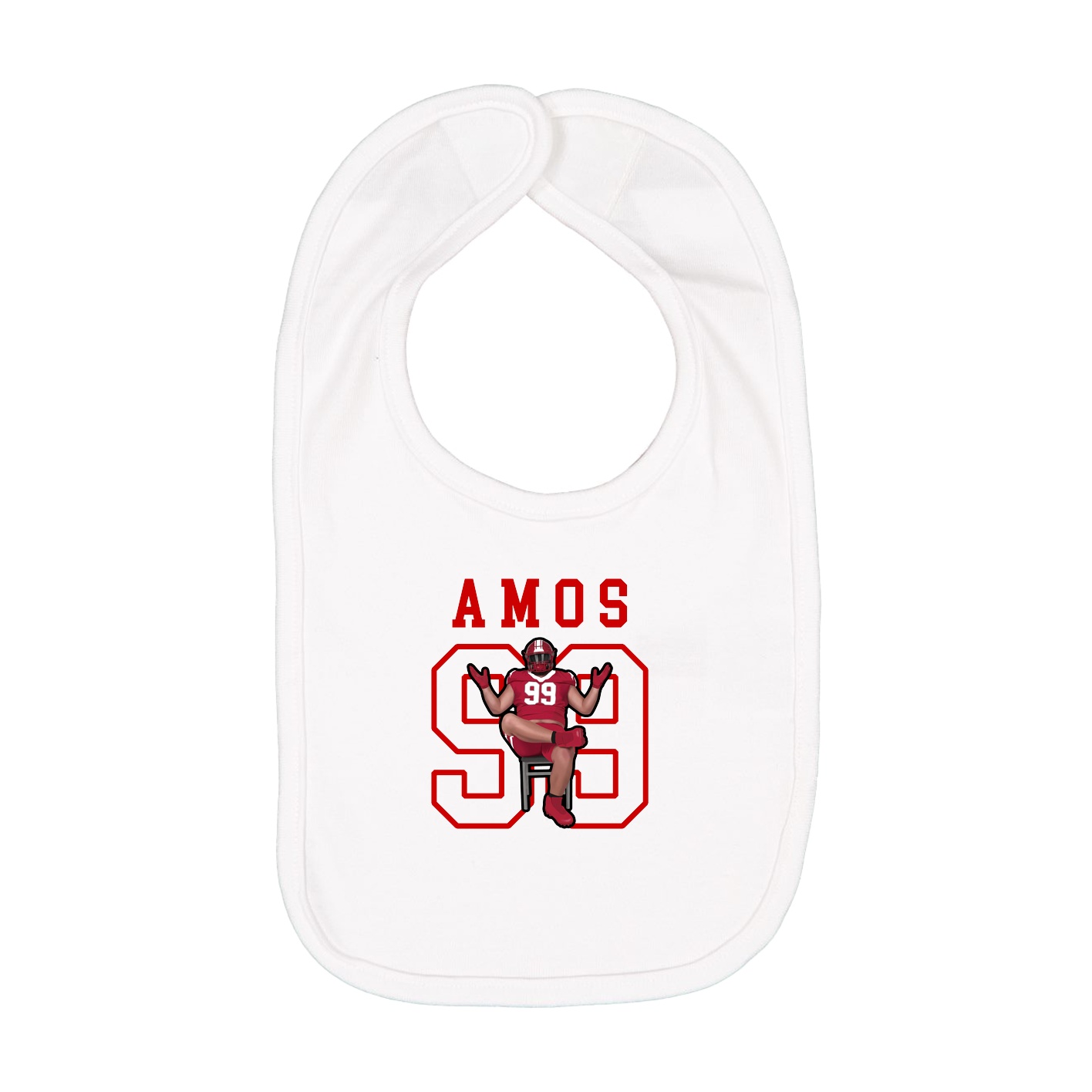 Infant Bib — Shirsey in White
