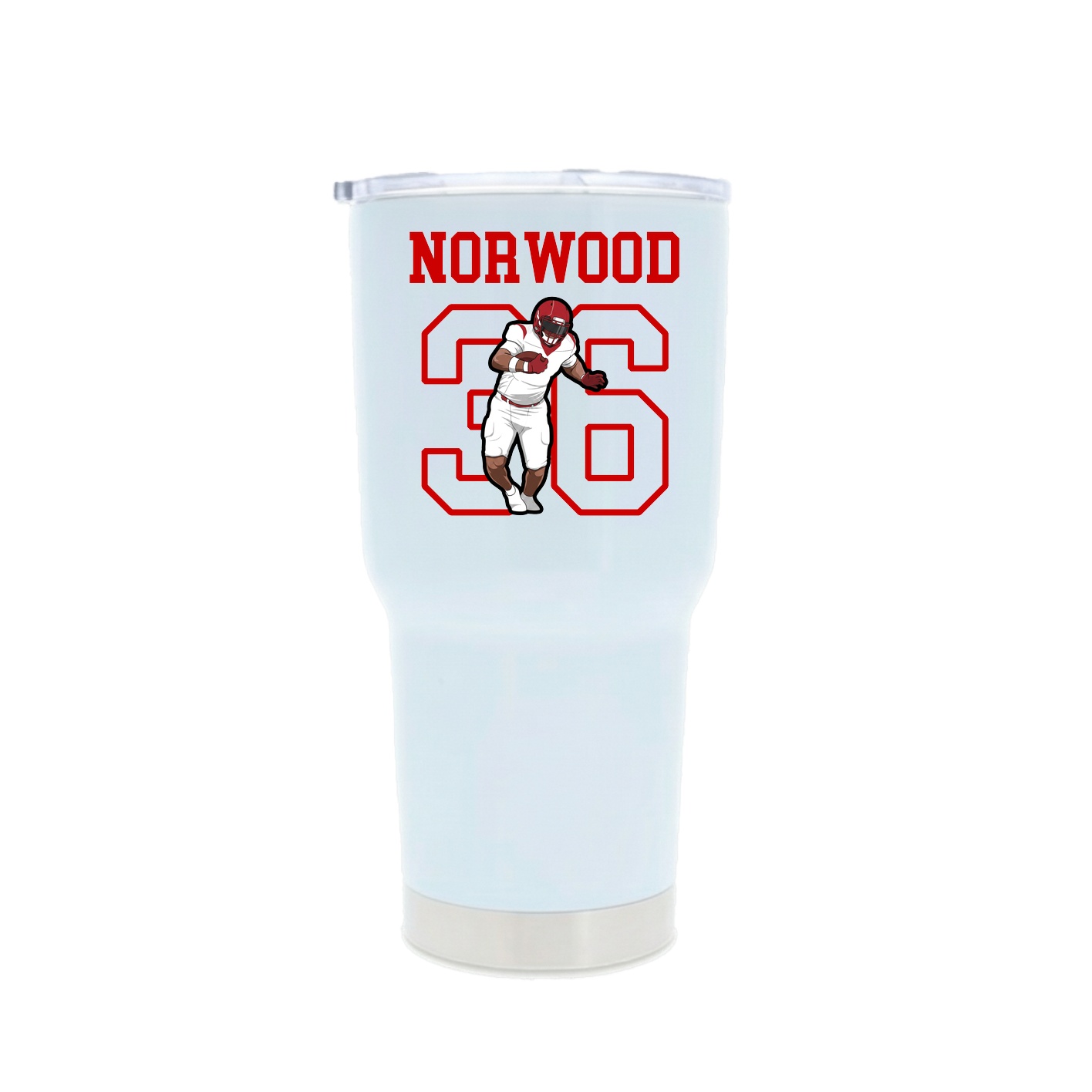 30oz Stainless Steel Tumbler — Shirsey in White