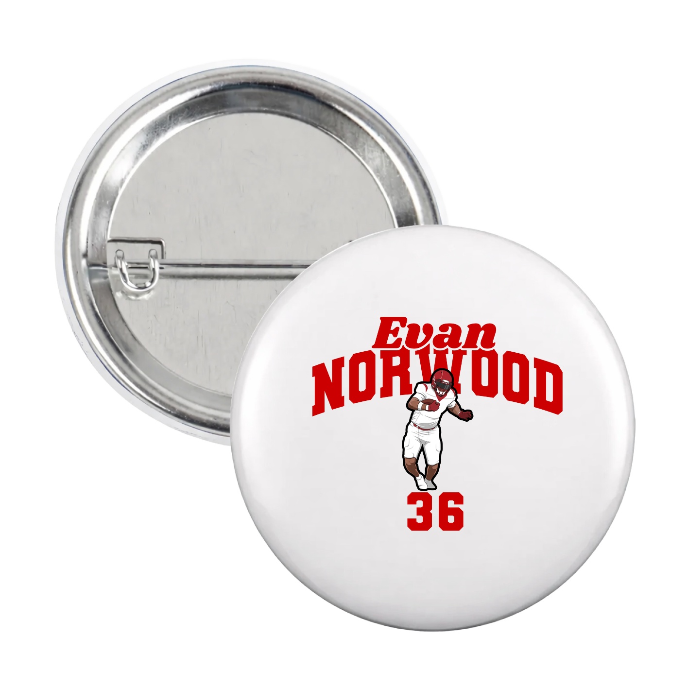 Game Day Button — Signature Arch in White