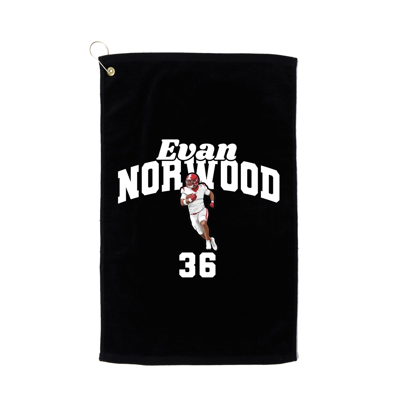 Golf Towel — Signature Arch in Black
