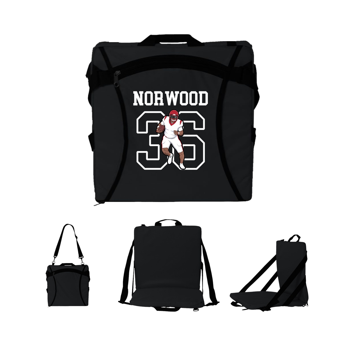 Folding Stadium Seat — Shirsey in Black
