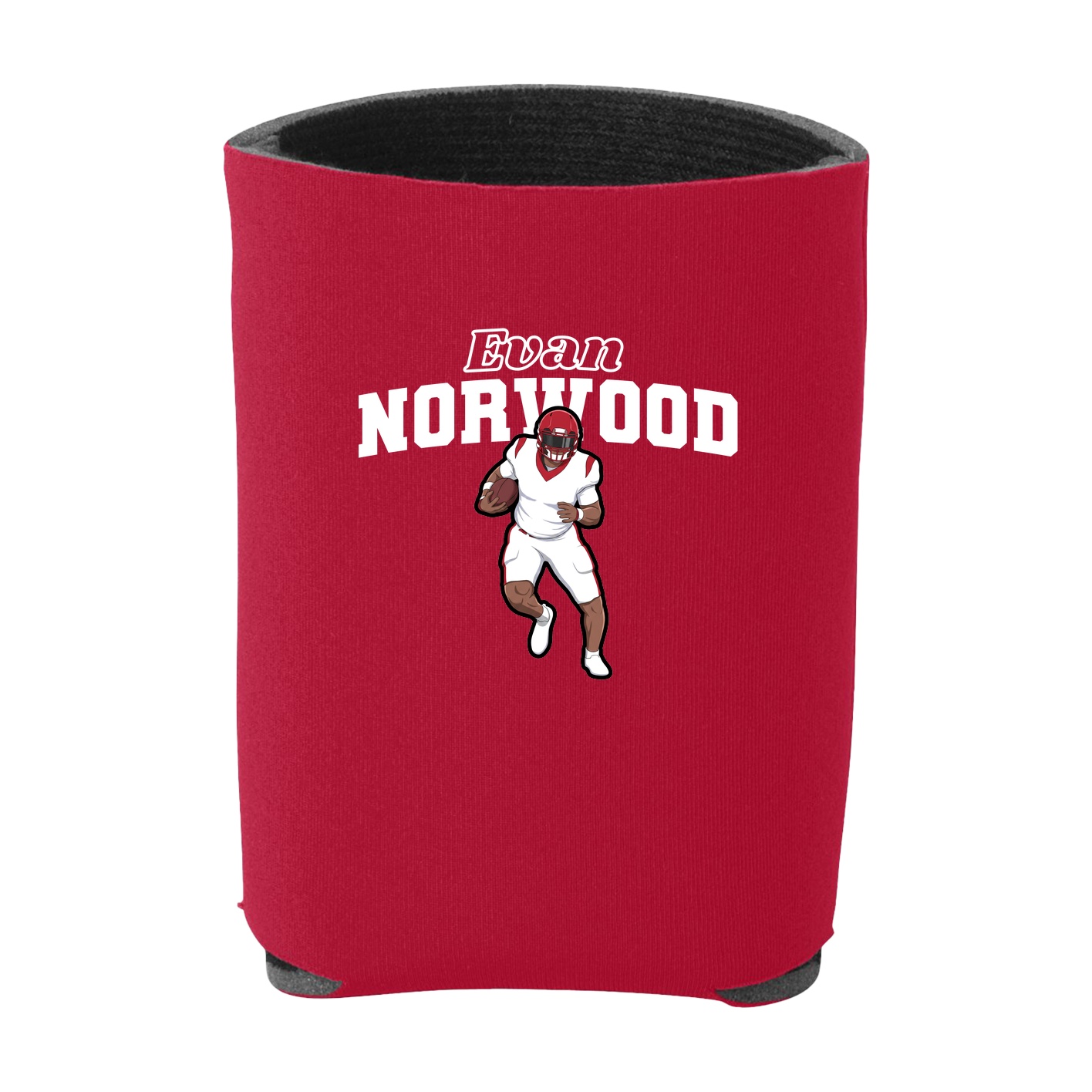 Can Holder — Name Arch in Red