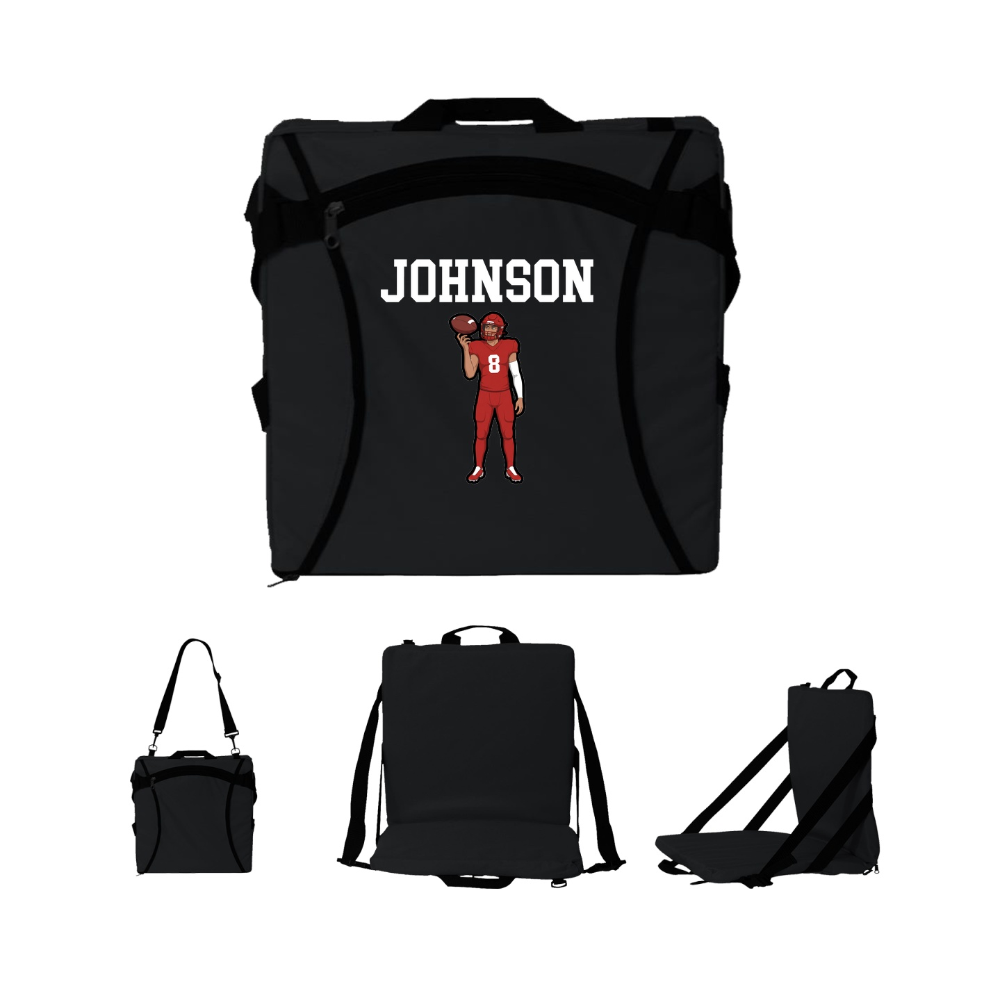Folding Stadium Seat — Shirsey in Black