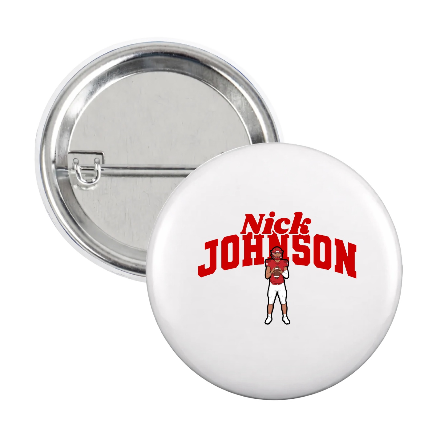 Game Day Button — Signature Arch in White